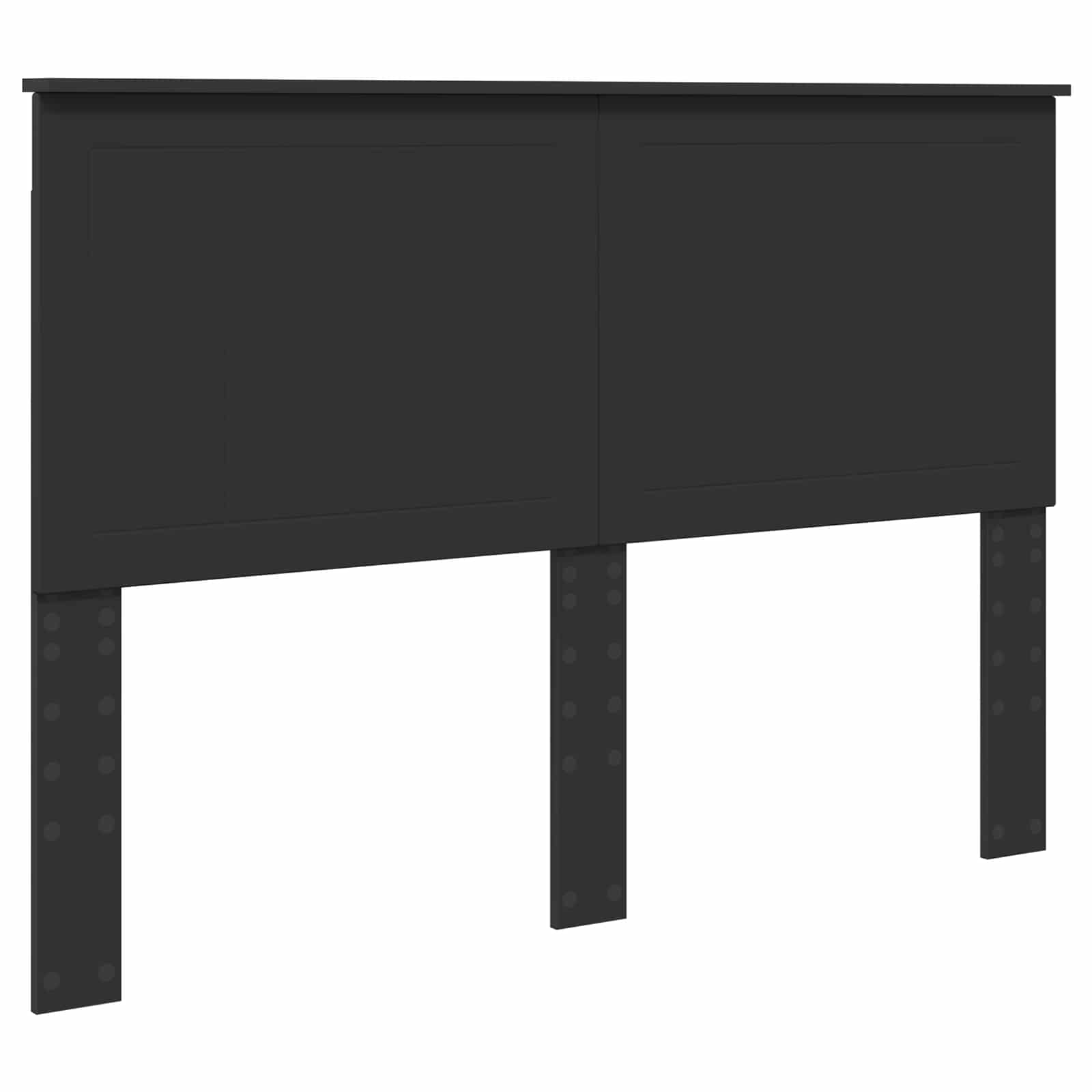 Krevetna konstrukcija Crna 140 x 200 cm Inženjersko Drvo
