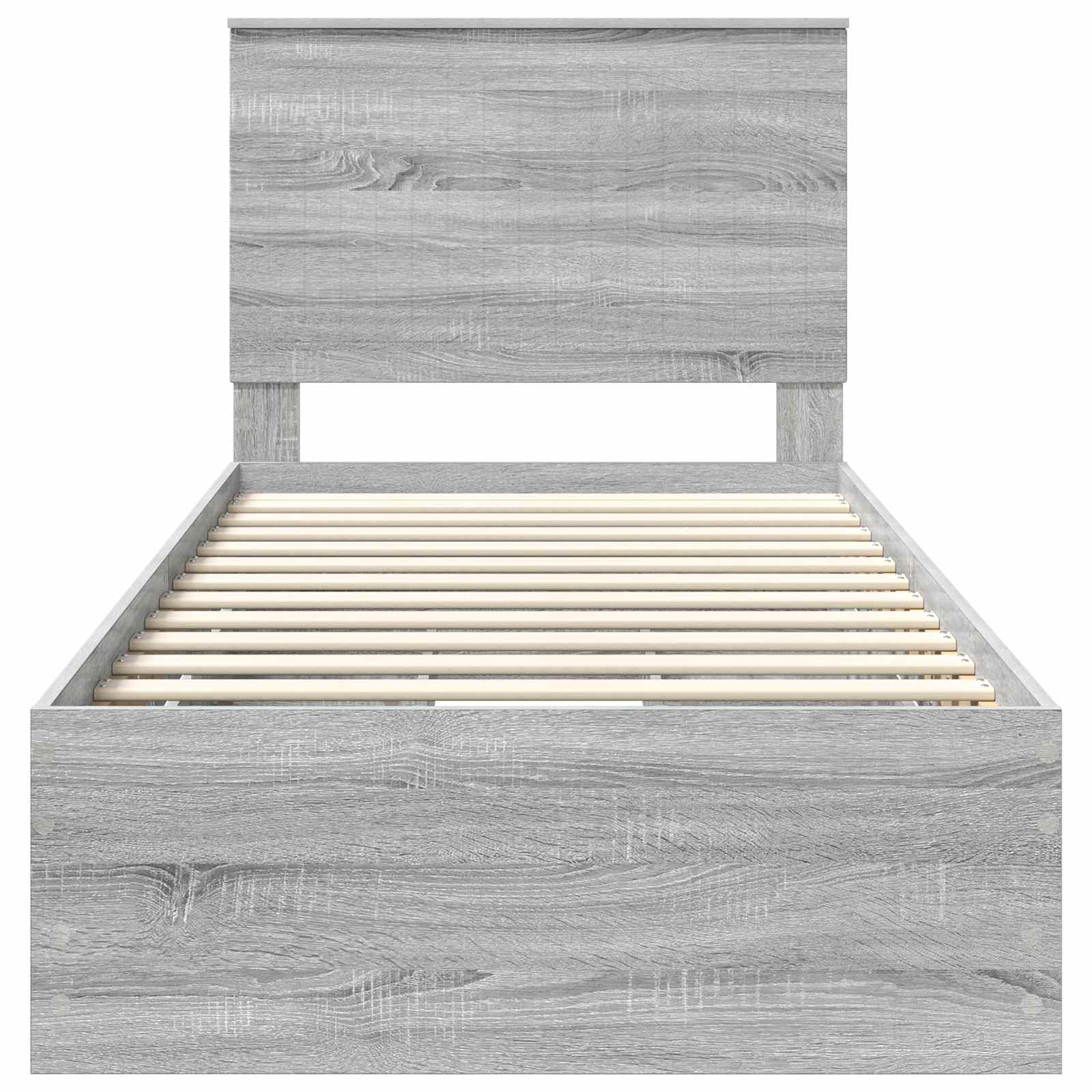 Krevetna konstrukcija Siva Sonoma 90 x 200 cm Inženjersko Drvo