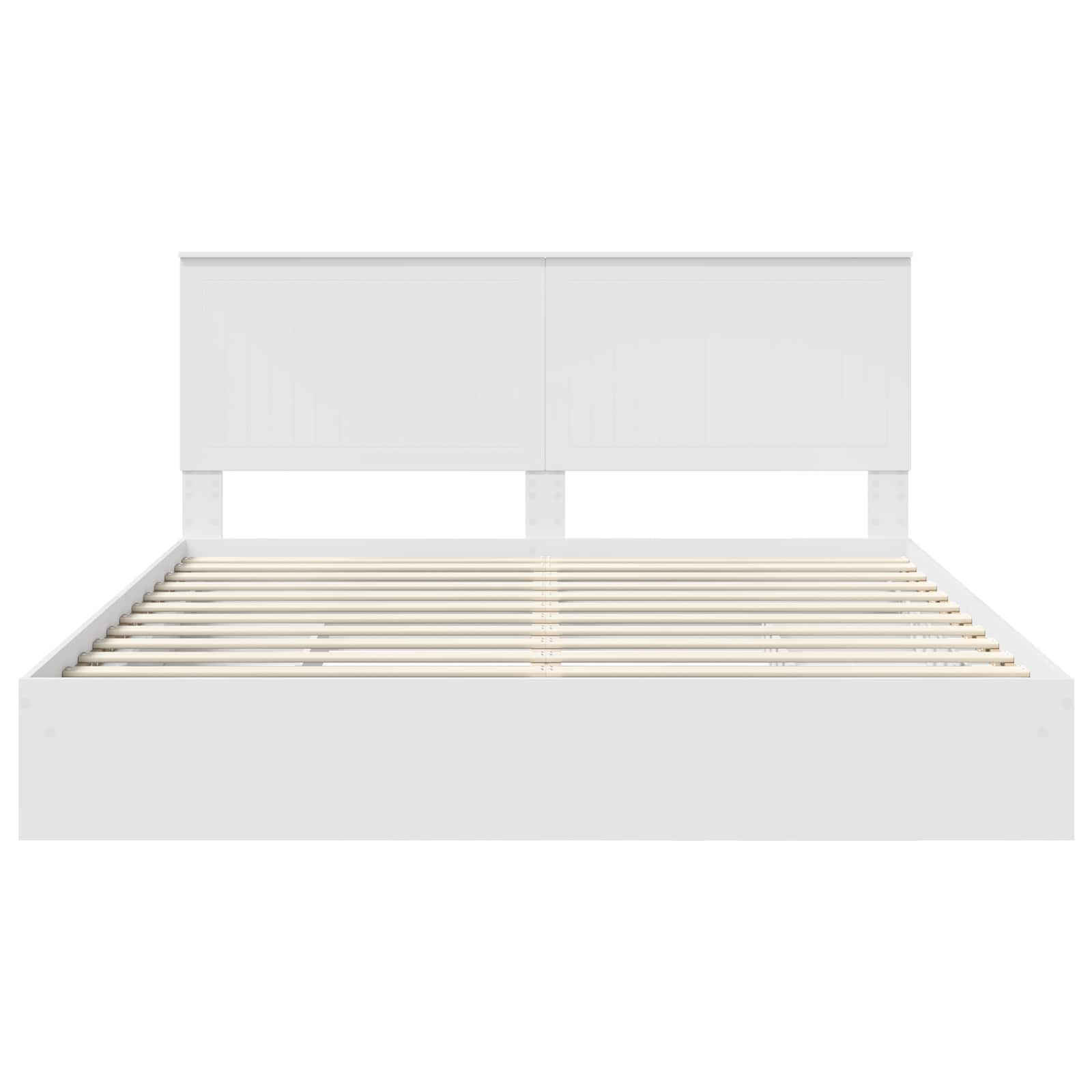 Krevet s od storage Bijelo 180 x 200 cm Konstruirano drvo