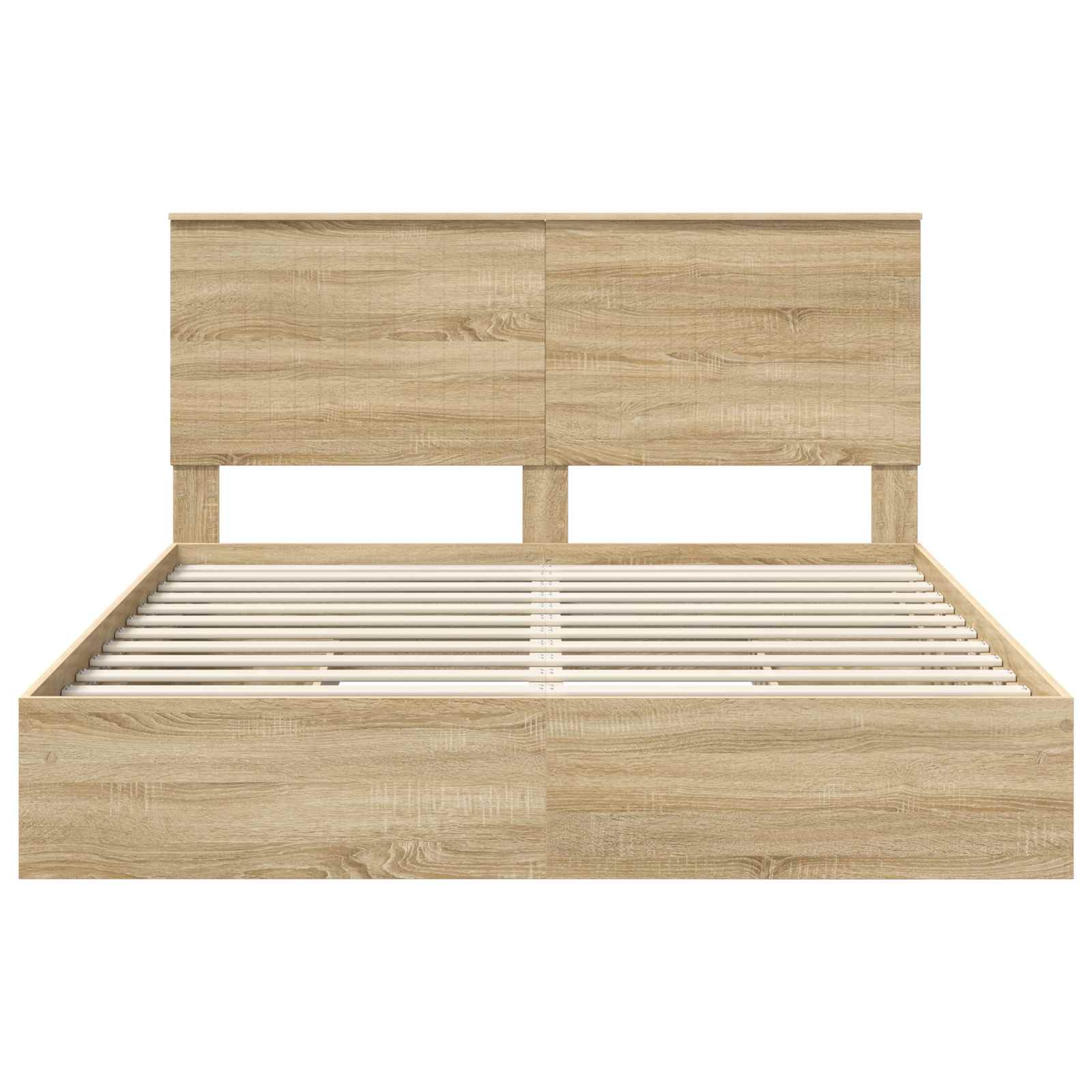 Krevet s od storage Sonoma hrast 160 x 200 cm Konstruirano drvo