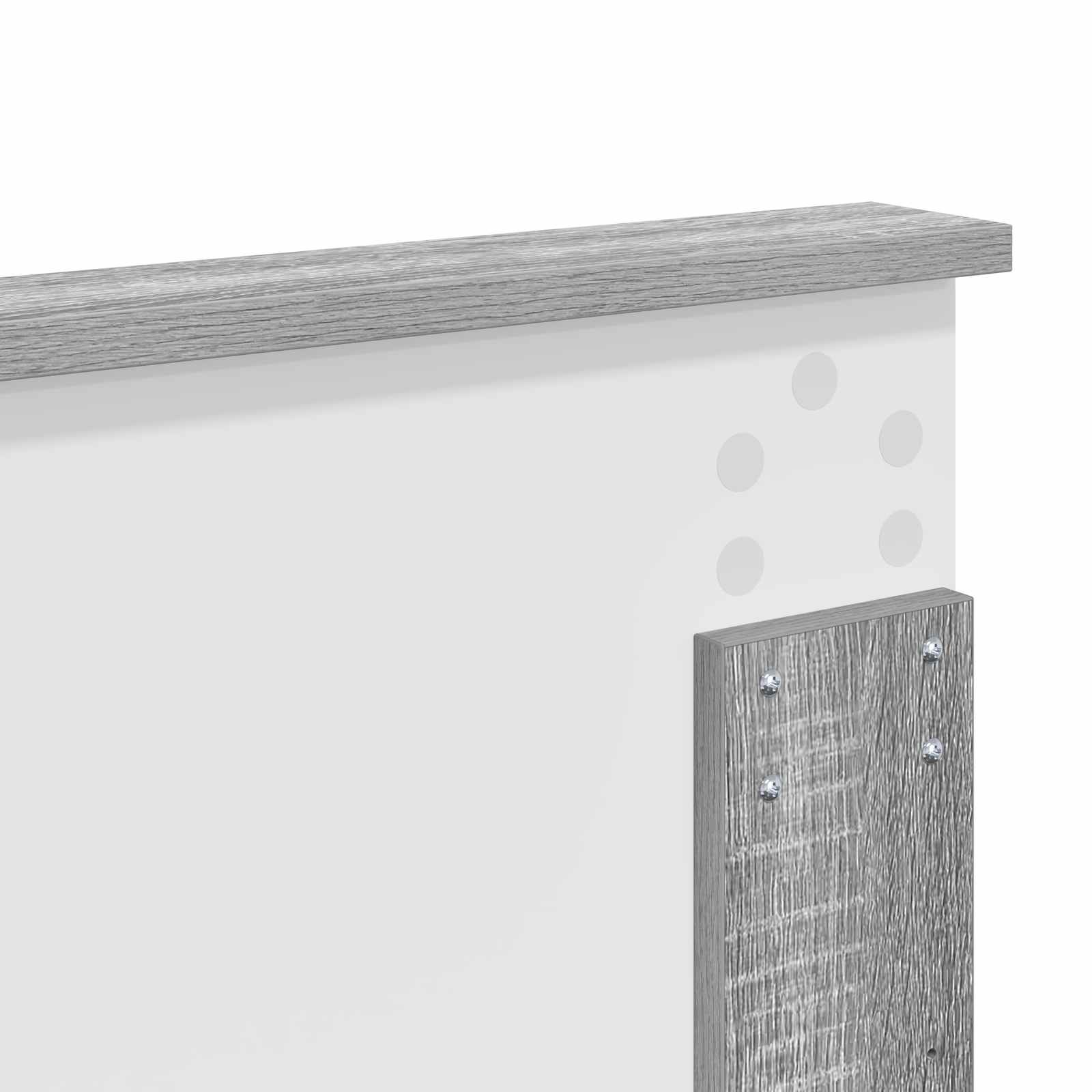 Krevet s od storage Siva Sonoma 160 x 200 cm Konstruirano drvo