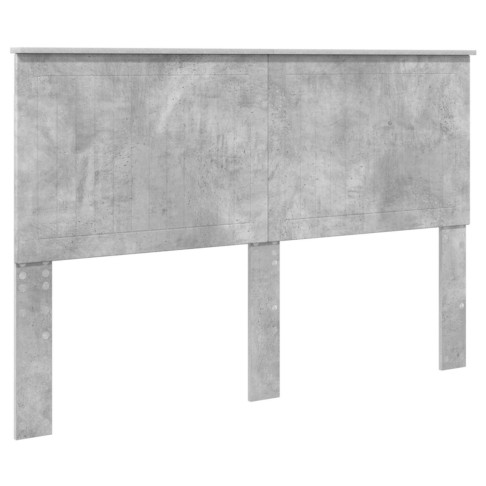 Krevet s od storage s uzglavljem Betonski sivi 150 x 200 cm