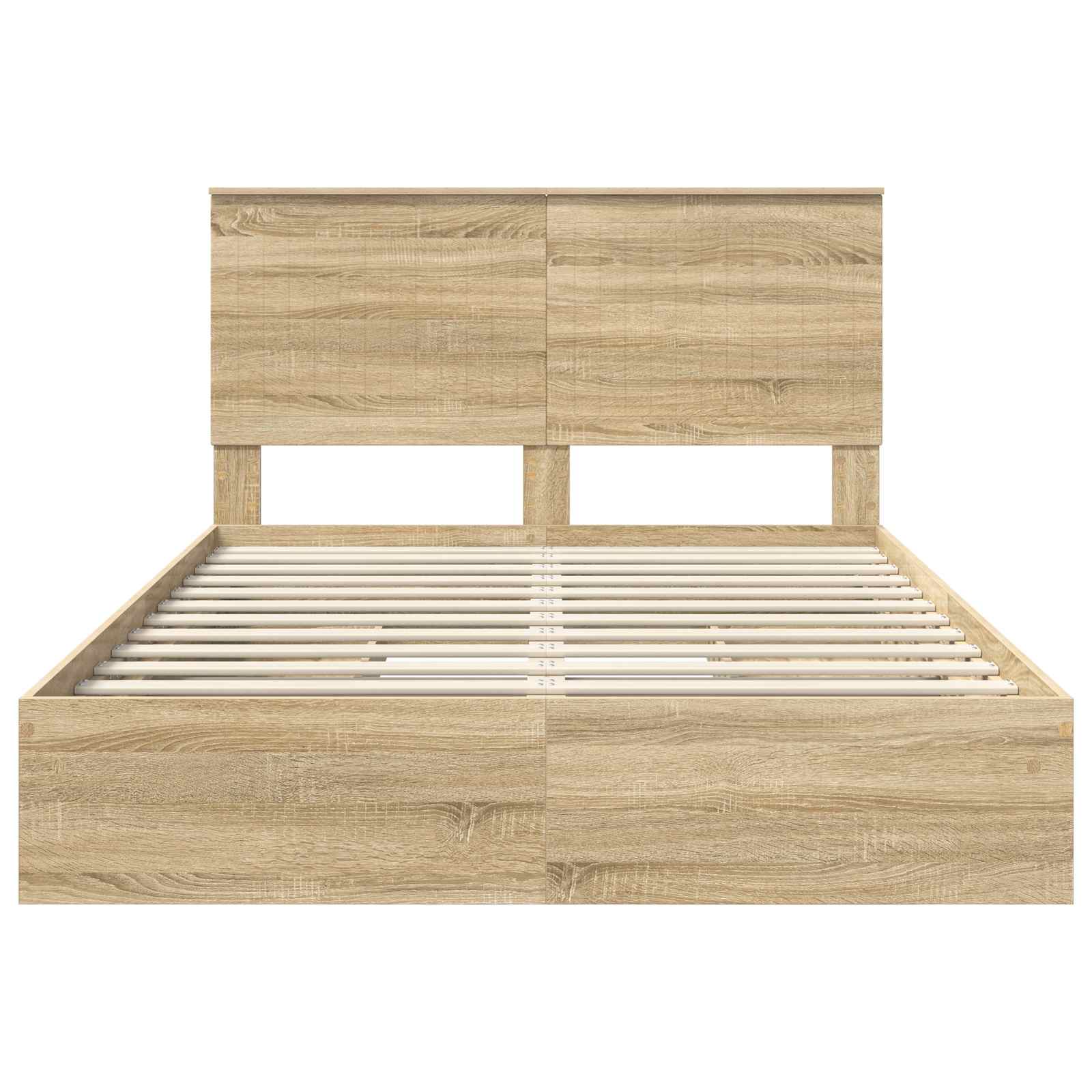 Krevet s od storage Sonoma hrast 140 x 200 cm Konstruirano drvo