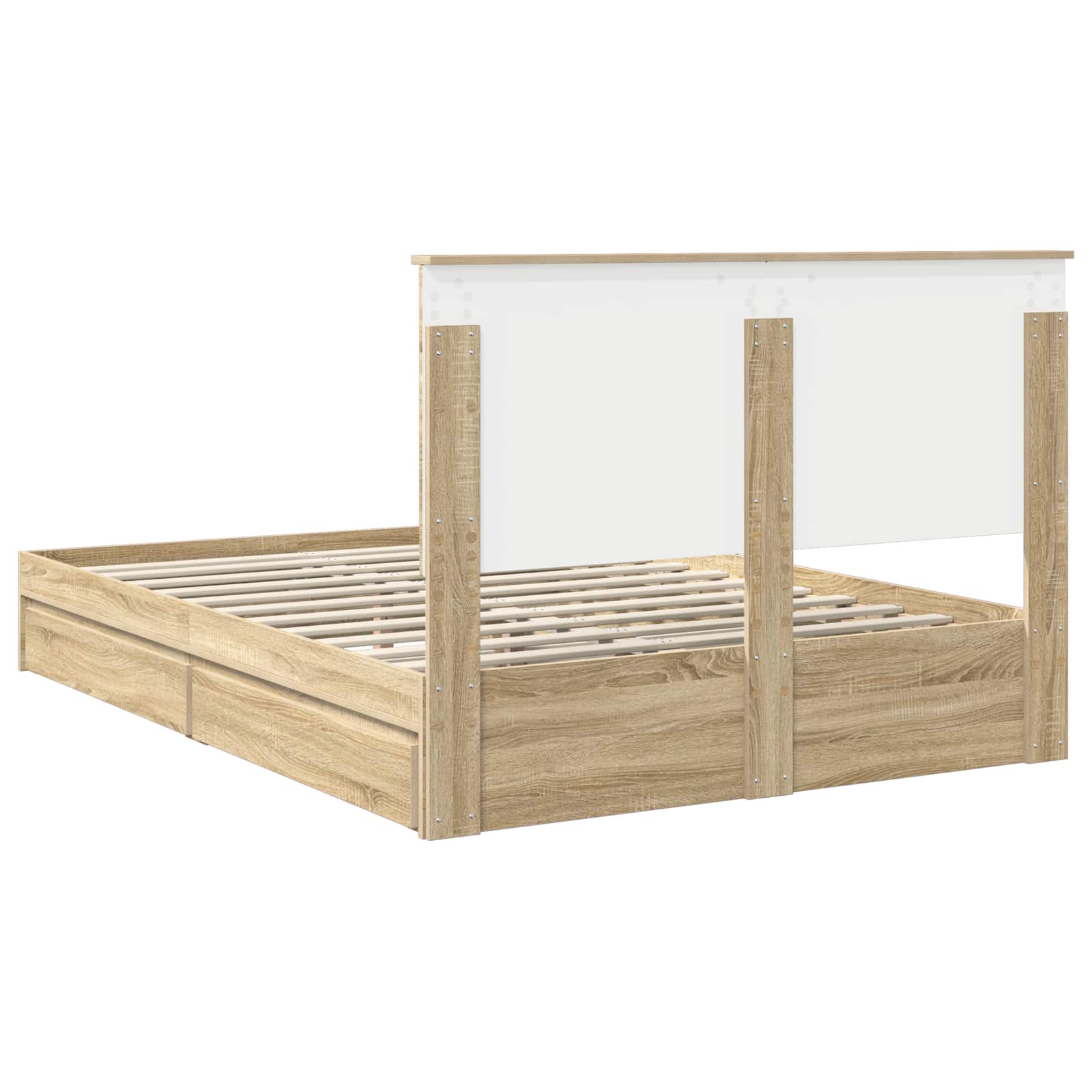 Krevet s od storage Sonoma hrast 140 x 190 cm Konstruirano drvo