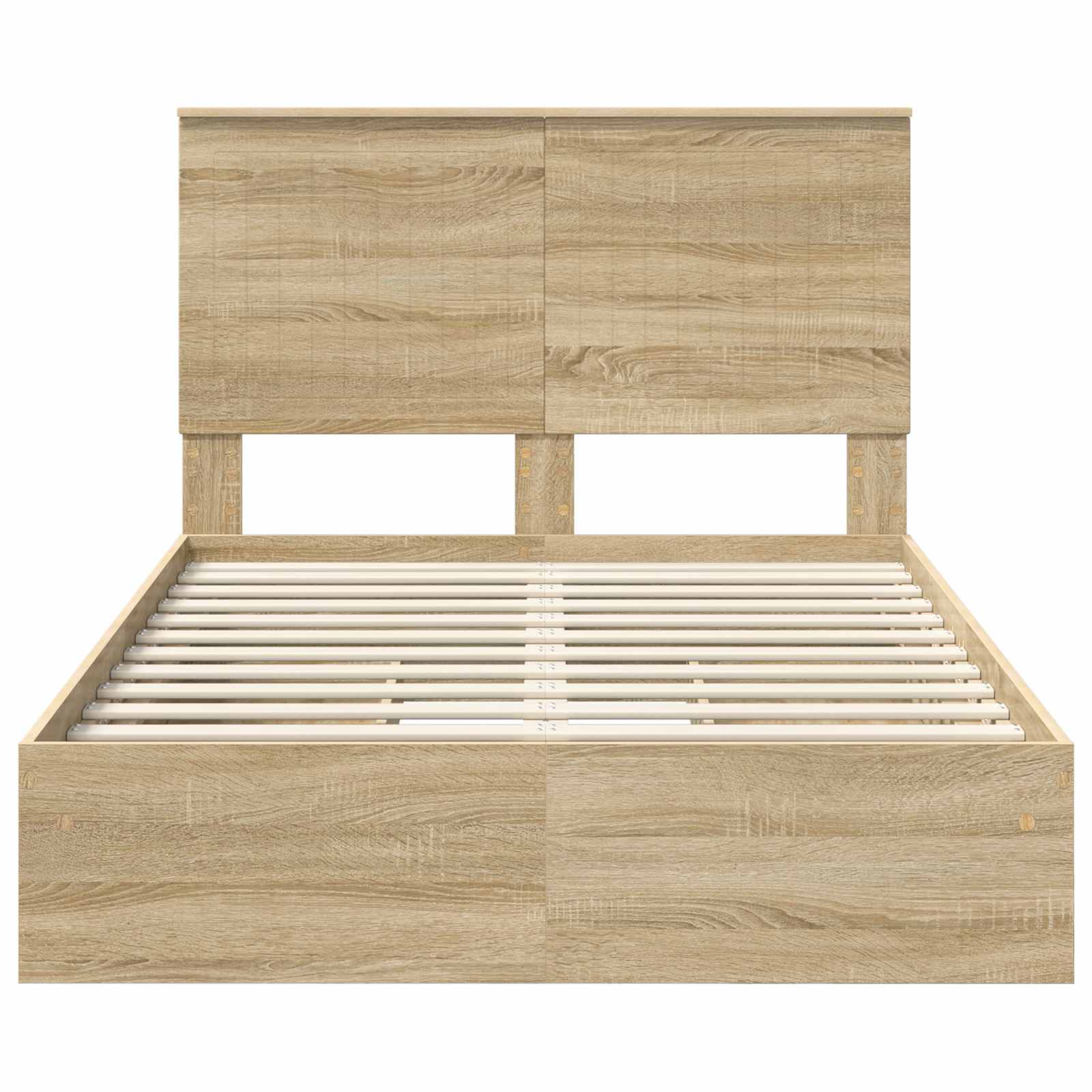 Krevet s od storage Sonoma hrast 120 x 200 cm Konstruirano drvo