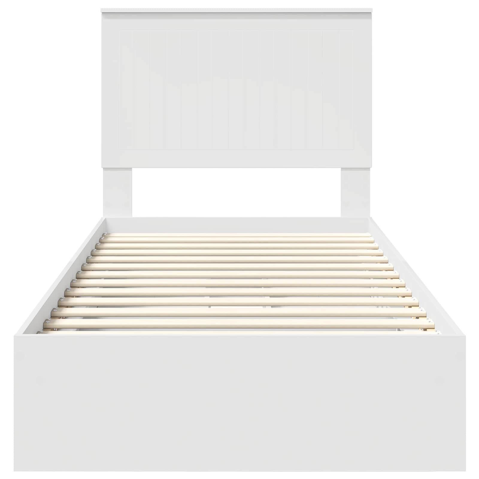 Krevet s od storage Bijelo 90 x 200 cm Konstruirano drvo