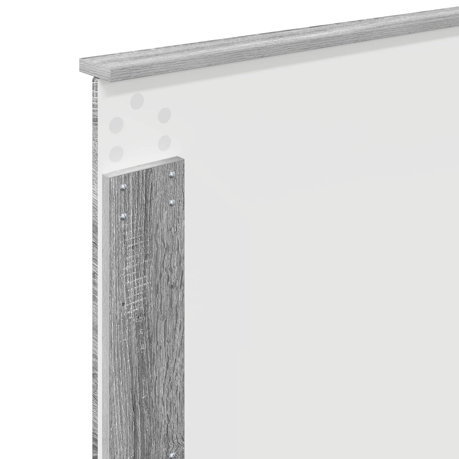 Krevet s od storage Siva Sonoma 90 x 200 cm Konstruirano drvo