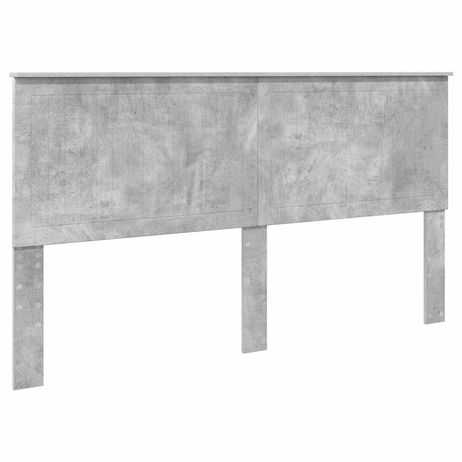 Krevetna konstrukcija s uzglavljem Betonski sivi 180 x 200 cm