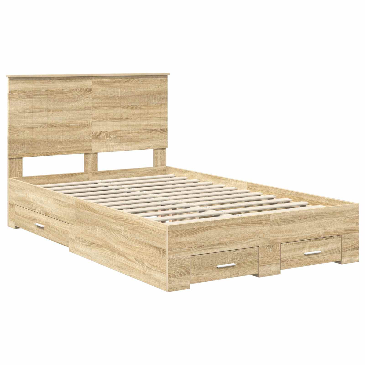 Krevetna konstrukcija s ladicama Sonoma hrast 120 x 200 cm