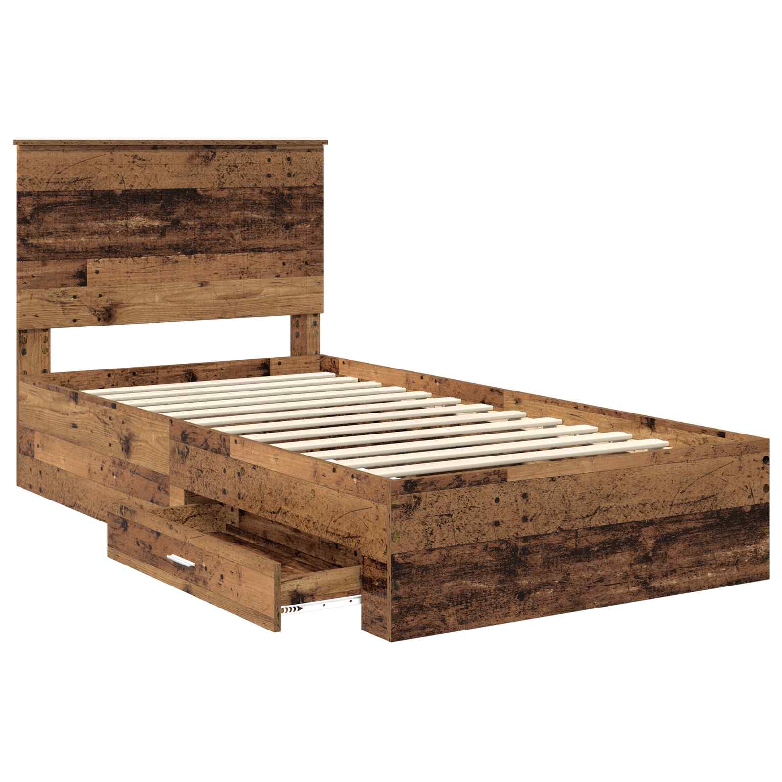 Krevetna konstrukcija Staro drvo 100 x 200 cm Konstruirano drvo
