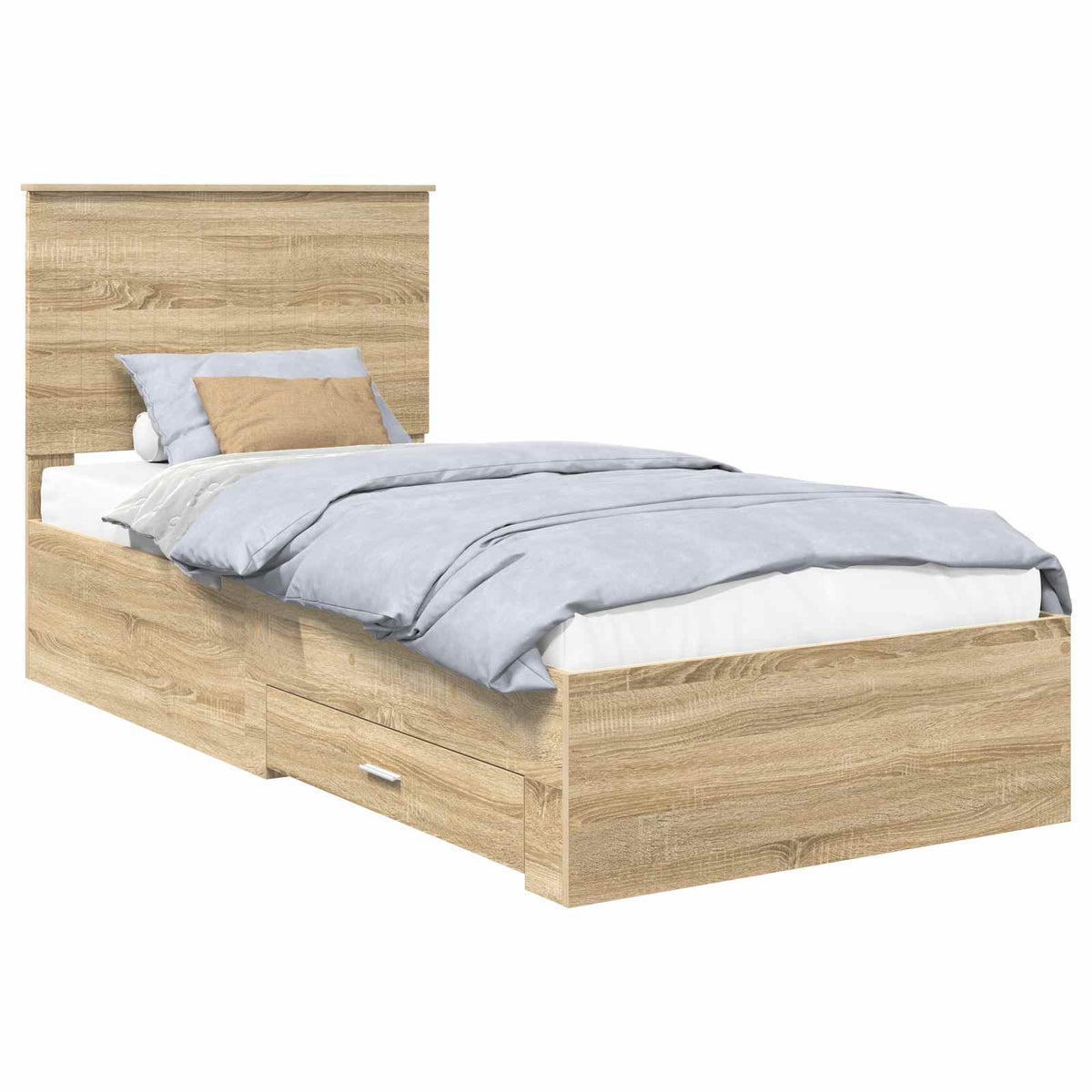 Krevetna konstrukcija s ladicama Sonoma hrast 90 x 190 cm