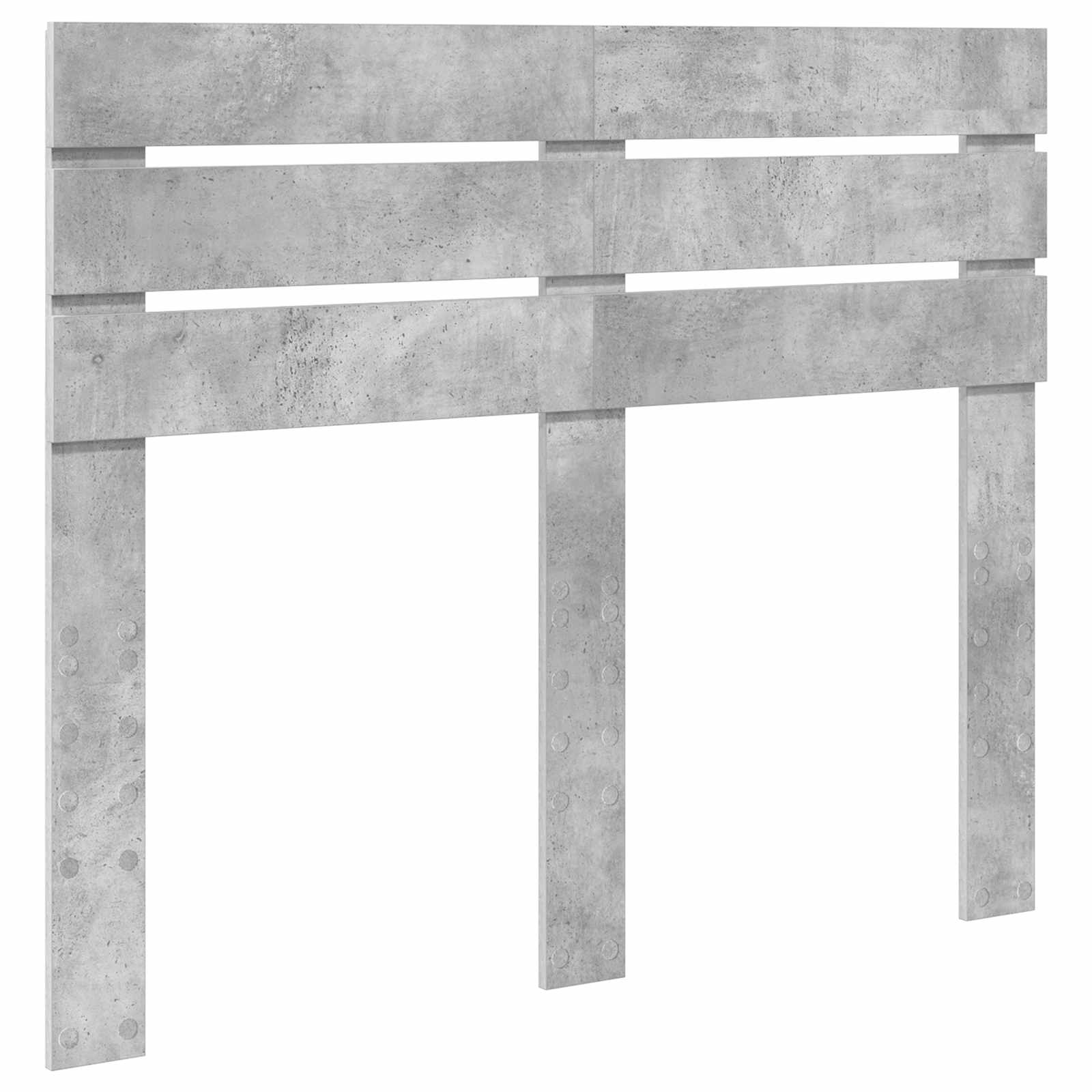 Krevetna konstrukcija Beton 120 x 200 cm Čvrsto borovo drvo