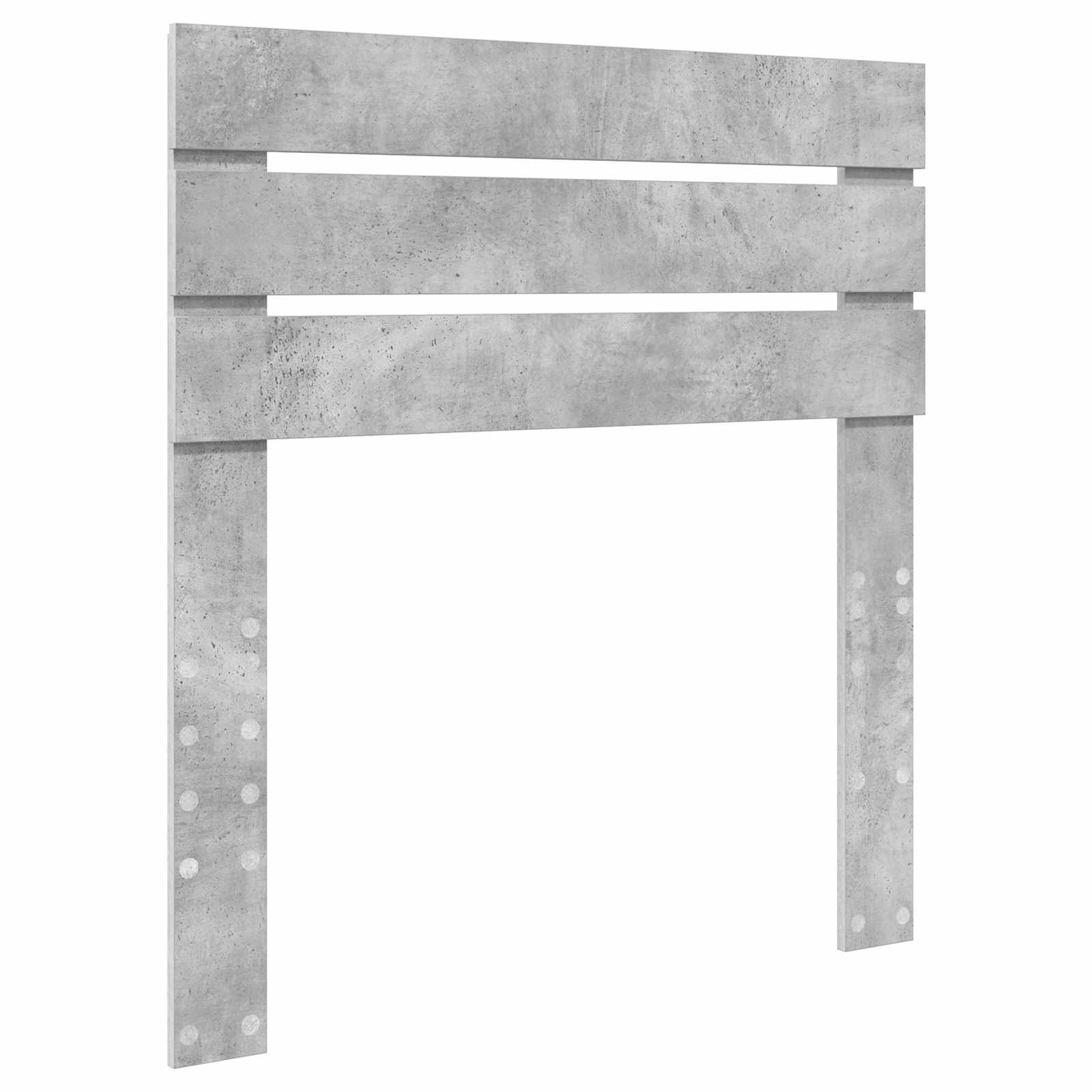 Krevetna konstrukcija s uzglavljem Betonska siva 75 x 190 cm