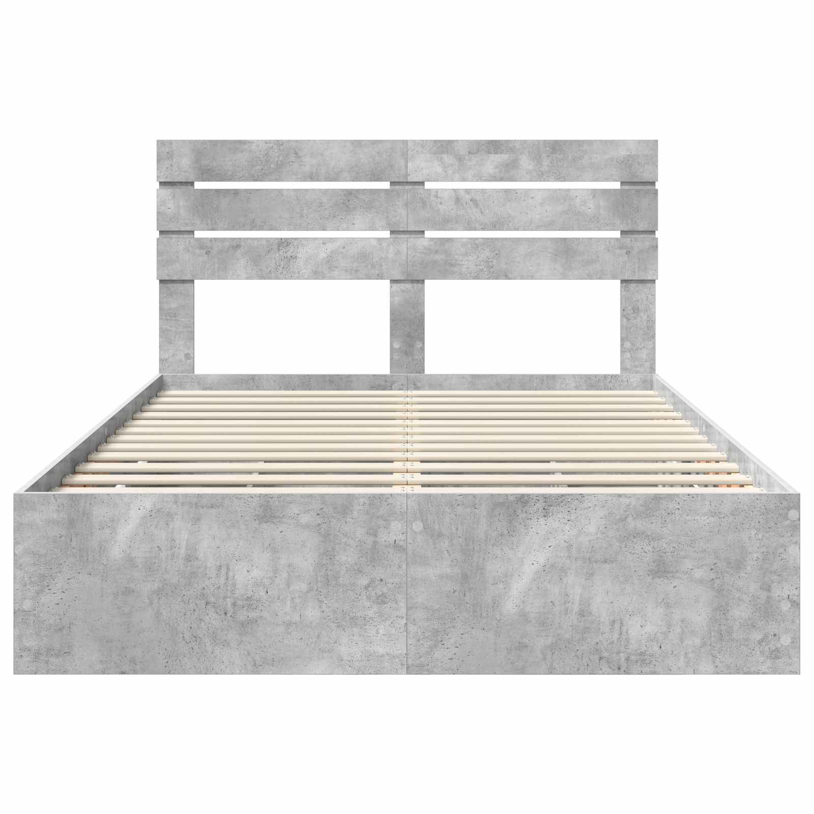 Krevetna konstrukcija s ladicama Betonski sivi 150 x 200 cm