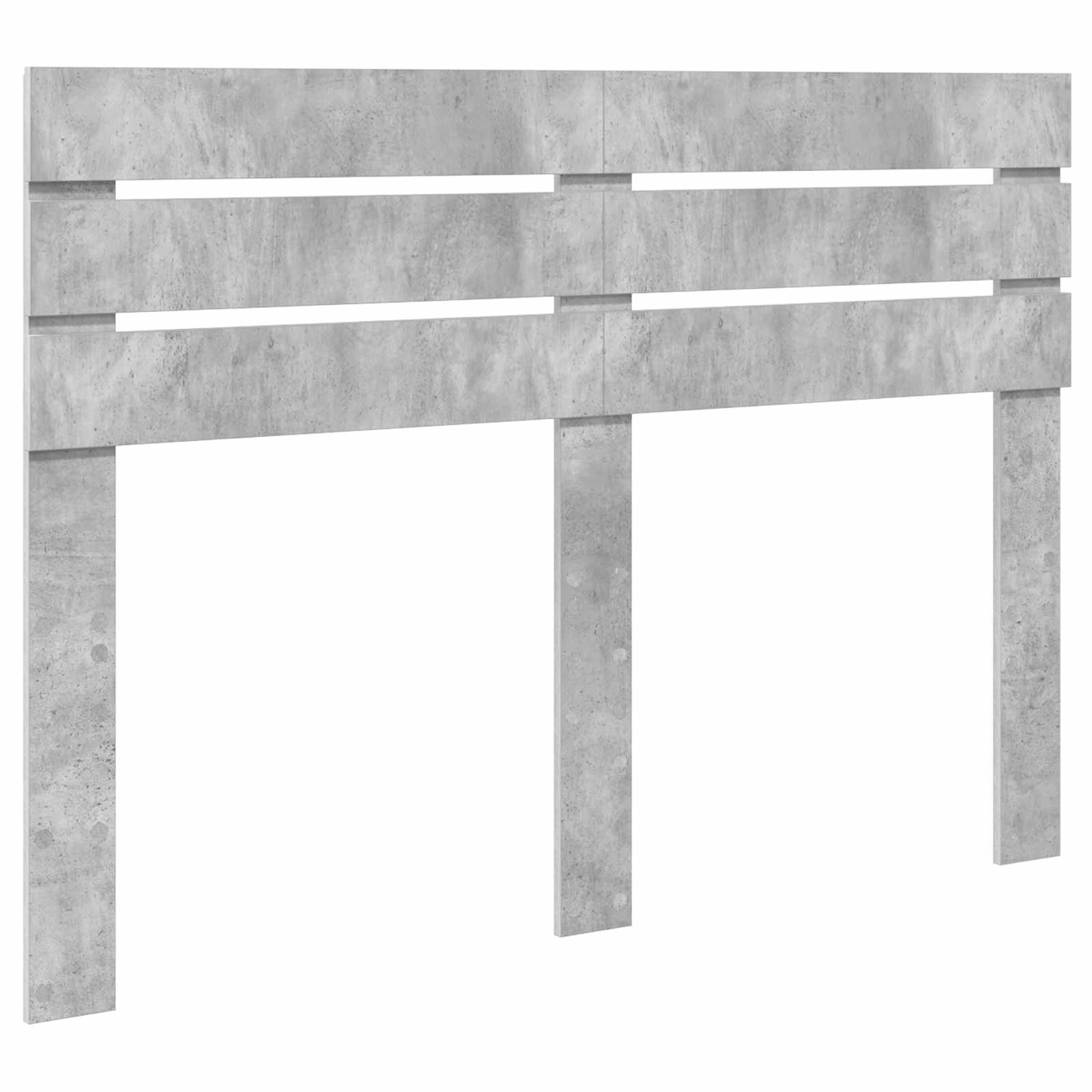 Krevet s od storage s uzglavljem Betonski sivi 150 x 200 cm