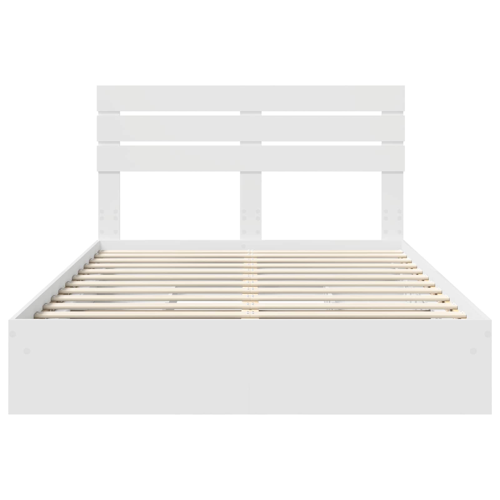 Krevet s od storage Bijelo 140 x 200 cm Konstruirano drvo