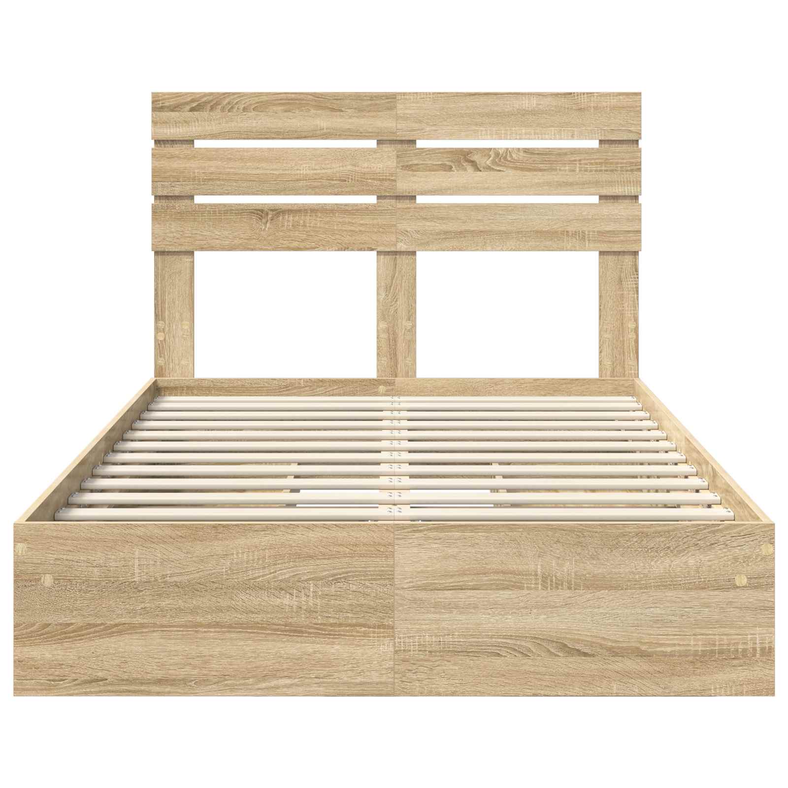 Krevet s od storage Sonoma hrast 120 x 200 cm Konstruirano drvo