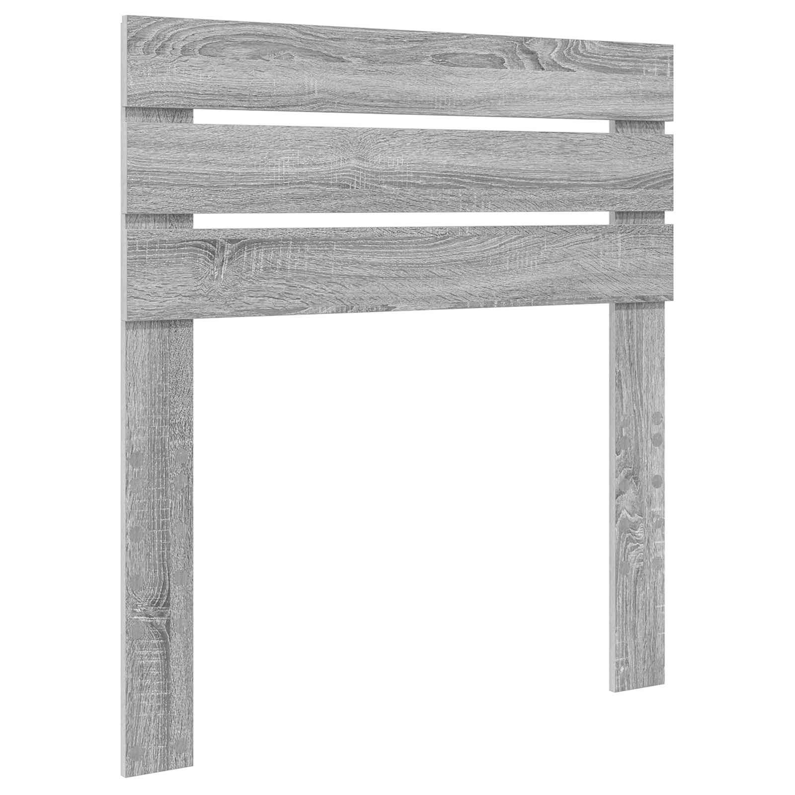 Krevet s od storage Siva Sonoma 100 x 200 cm Konstruirano drvo