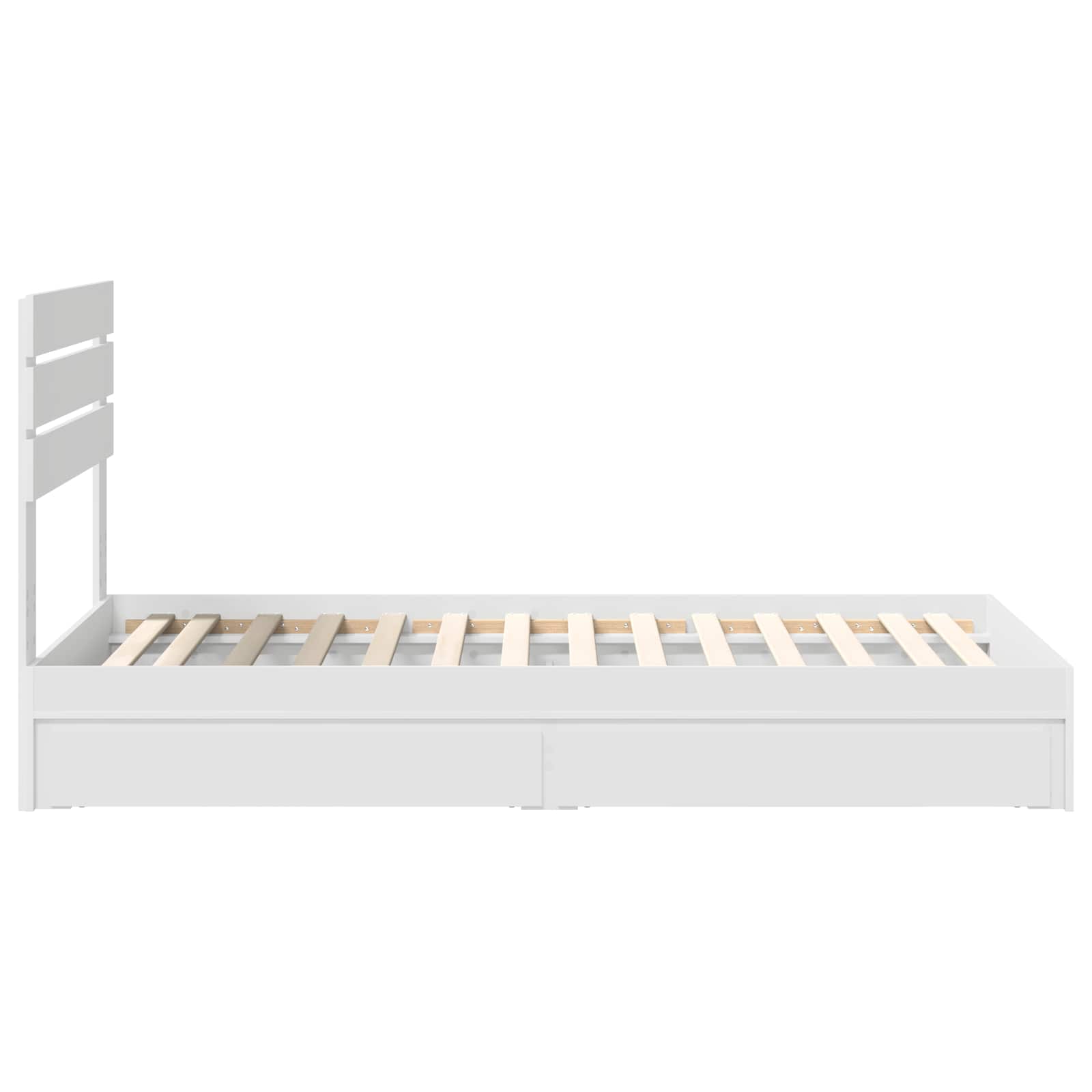 Krevet s od storage Bijelo 90 x 200 cm Konstruirano drvo
