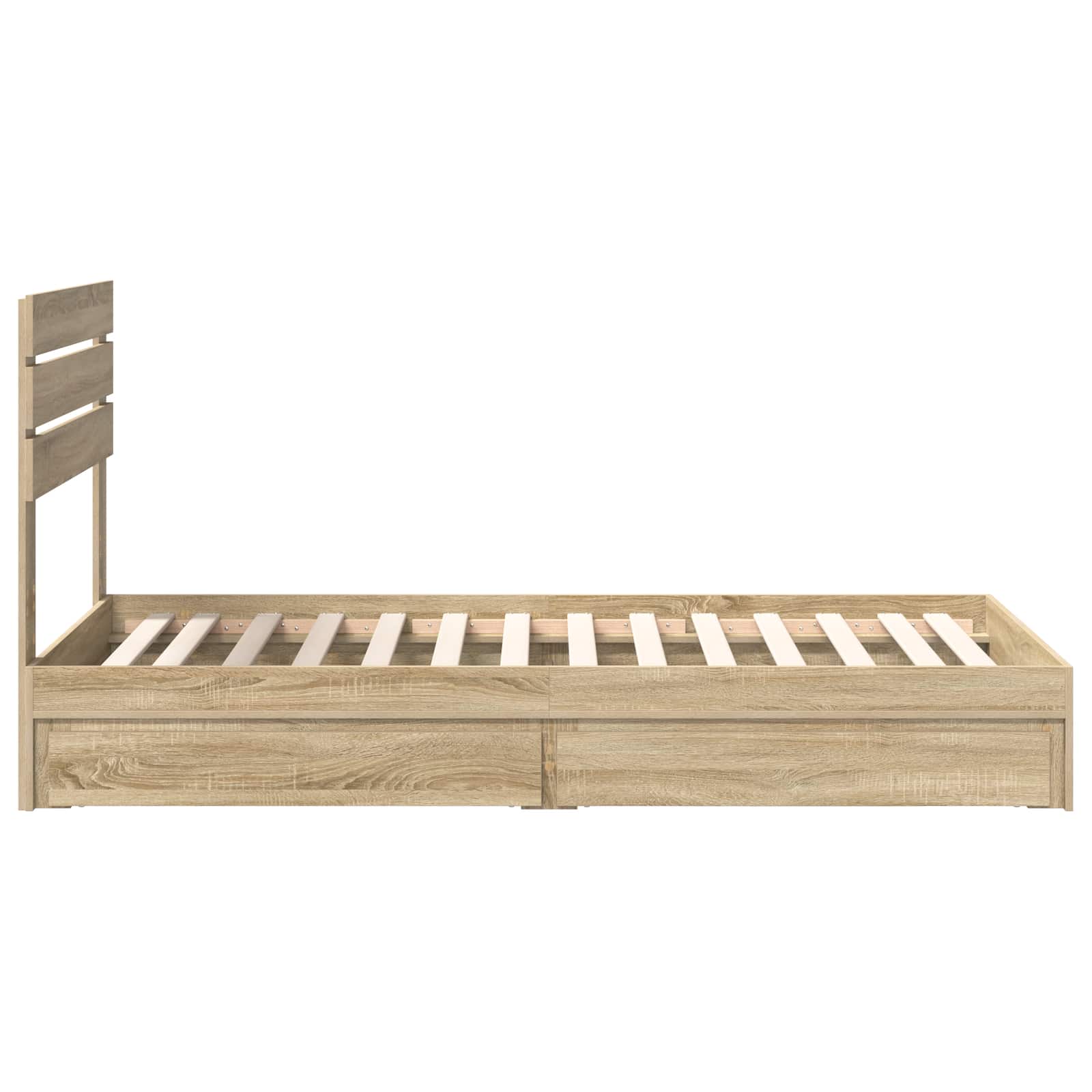 Krevet s od storage Sonoma hrast 90 x 190 cm Konstruirano drvo