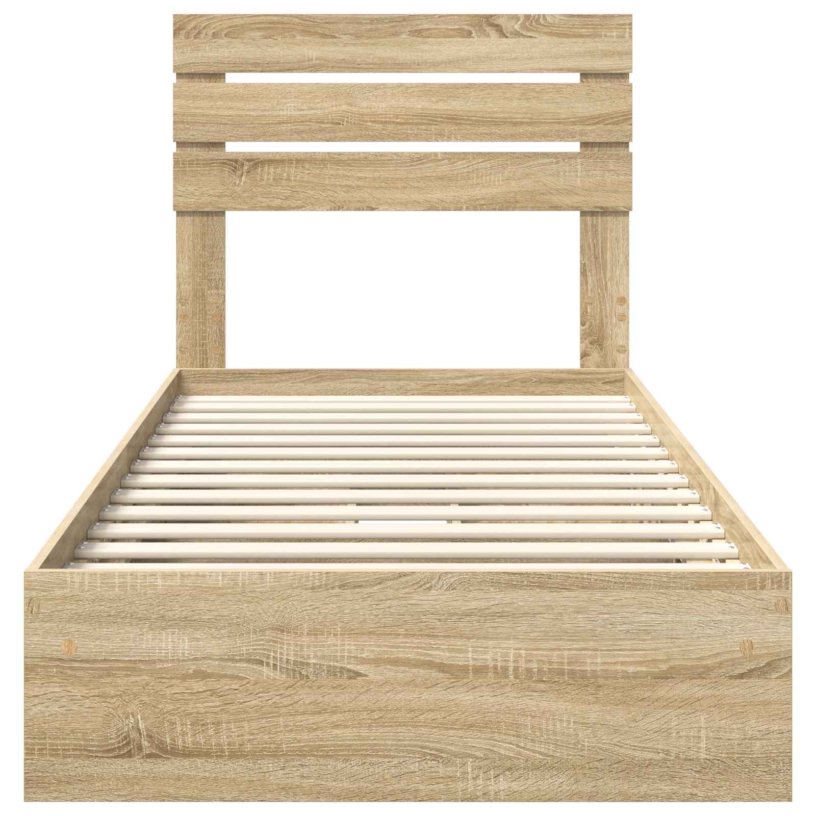 Krevet s od storage Sonoma hrast 75 x 190 cm Konstruirano drvo