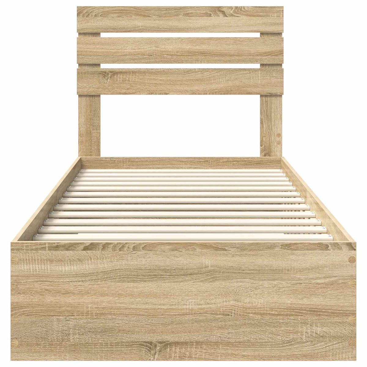Krevetna konstrukcija s ladicama Sonoma hrast 90 x 200 cm Smeđa 206 x 93 x 100 cm