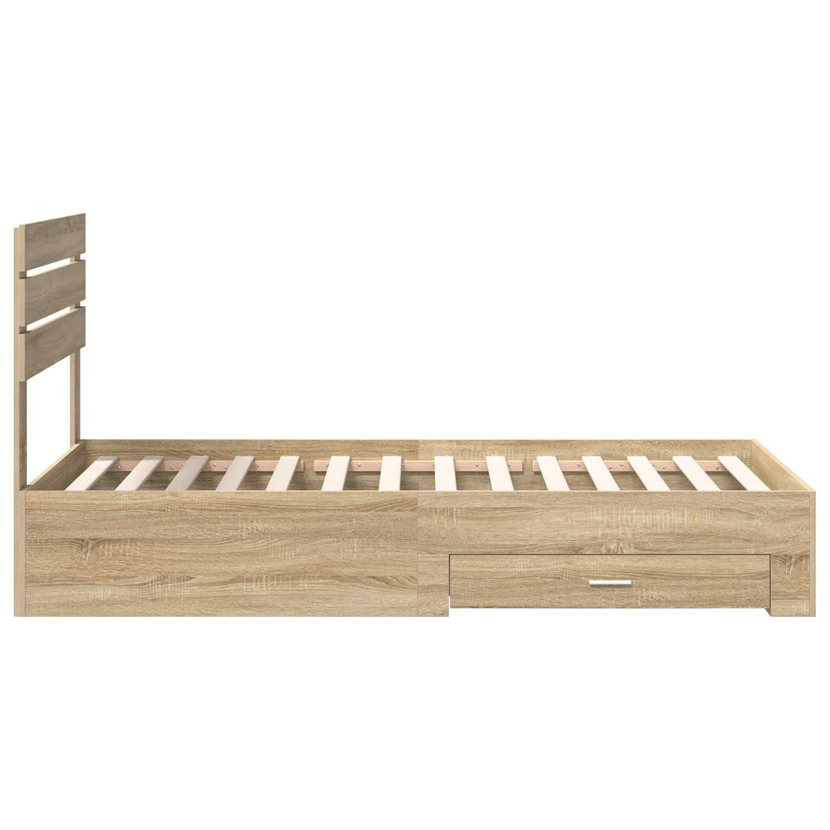 Krevetna konstrukcija s ladicama Sonoma hrast 90 x 200 cm Smeđa 206 x 93 x 100 cm