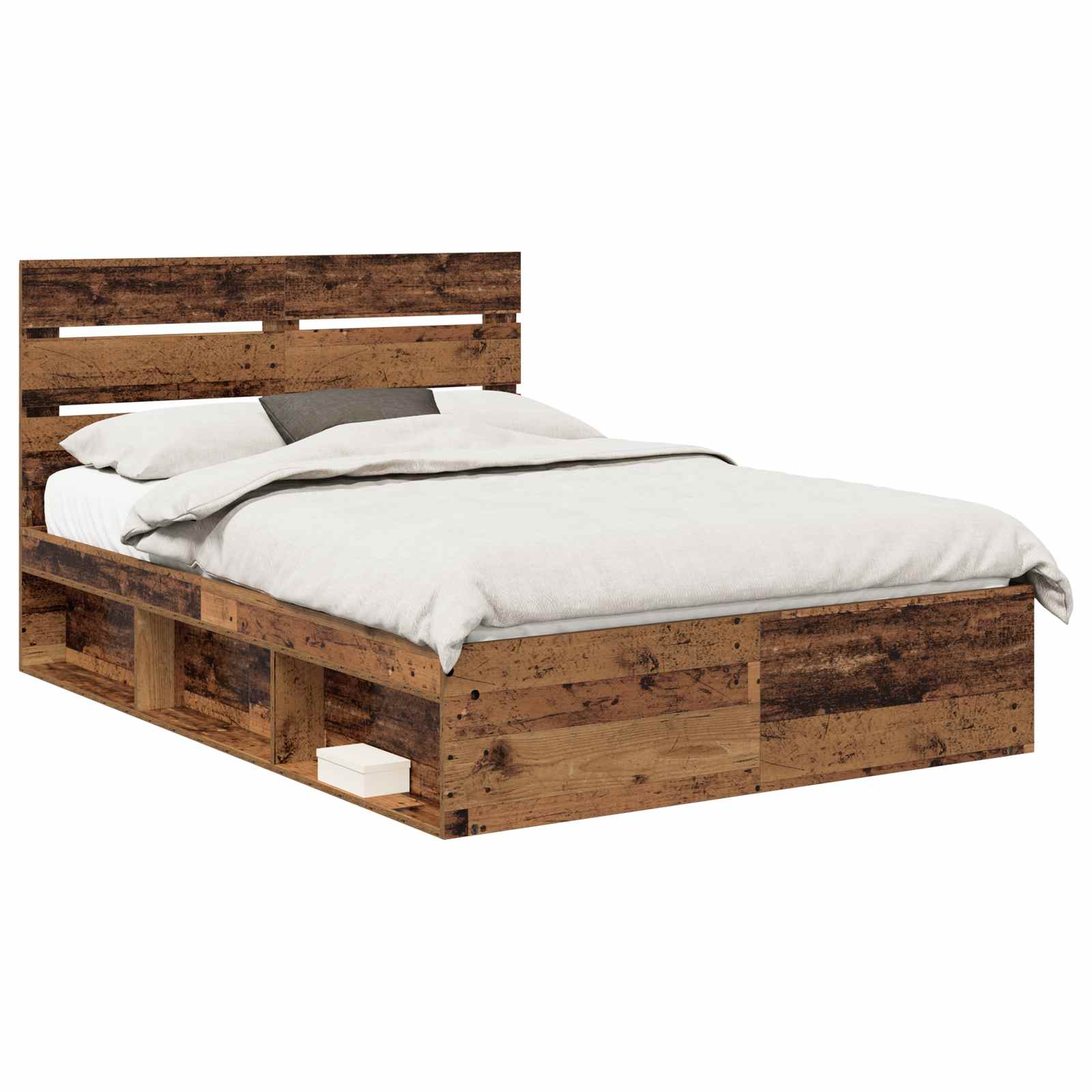 Krevetna konstrukcija s uzglavljem Staro drvo 150 x 200 cm