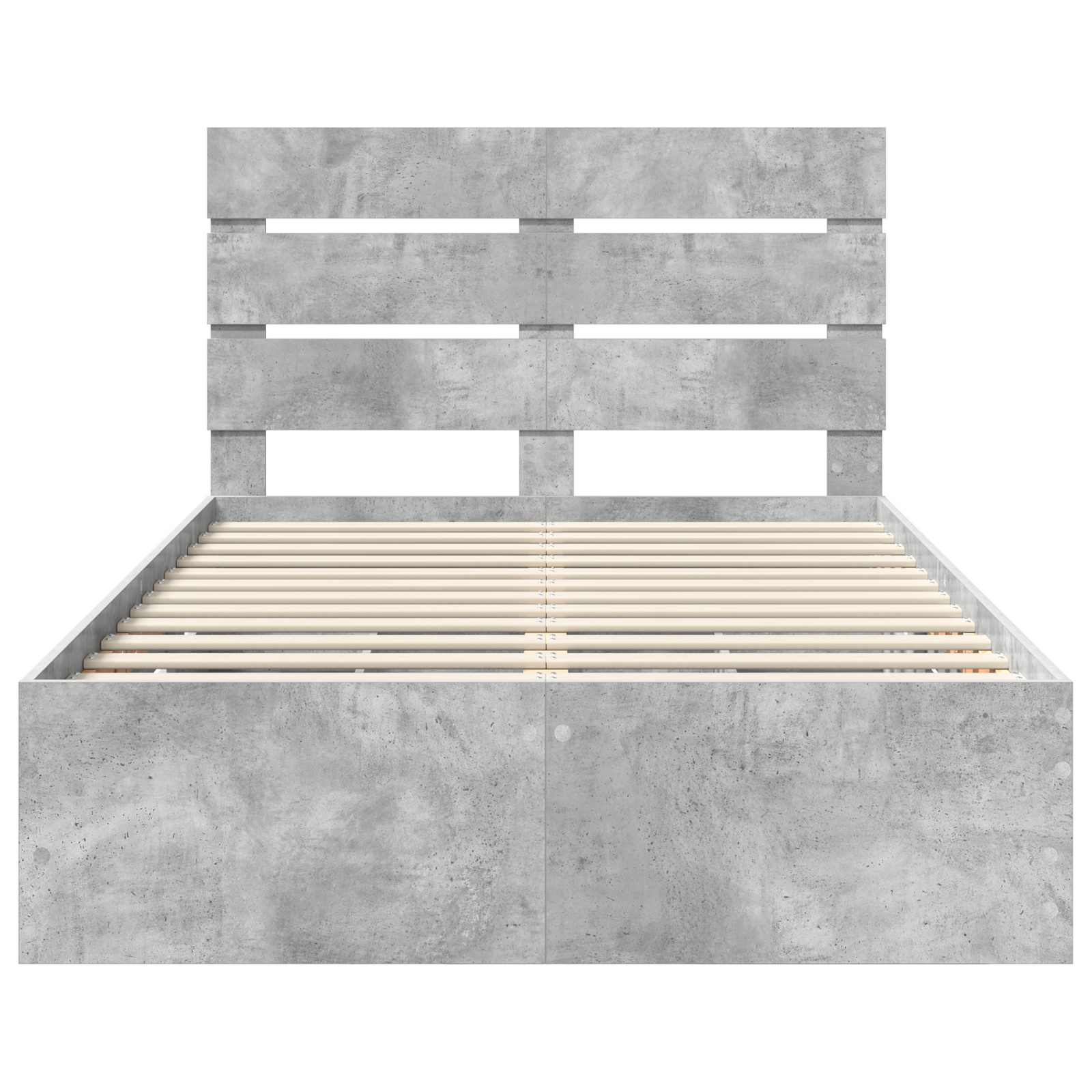 Krevetna konstrukcija s ladicama Betonski sivi 135 x 190 cm