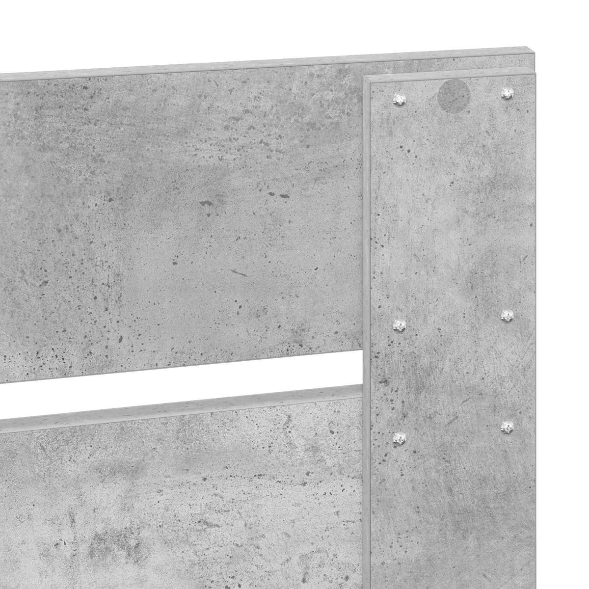 Krevet s od storage s ladicama Betonski sivi 200 x 200 cm