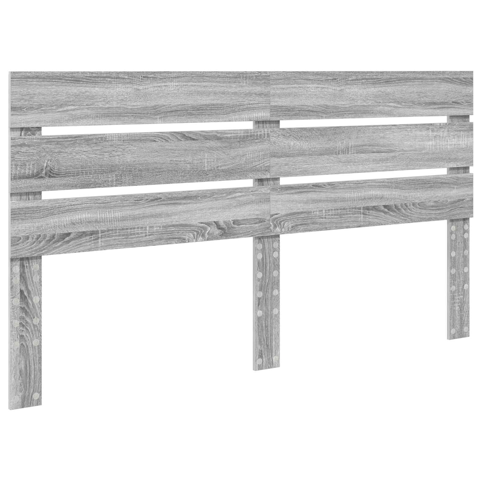 Krevet s od storage Siva Sonoma 200 x 200 cm Konstruirano drvo