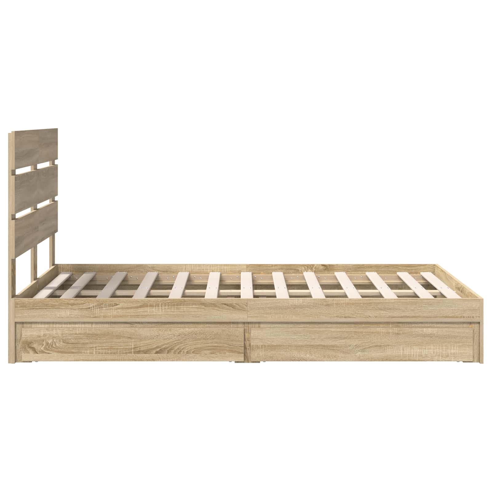 Krevet s od storage Sonoma hrast 135 x 190 cm Konstruirano drvo