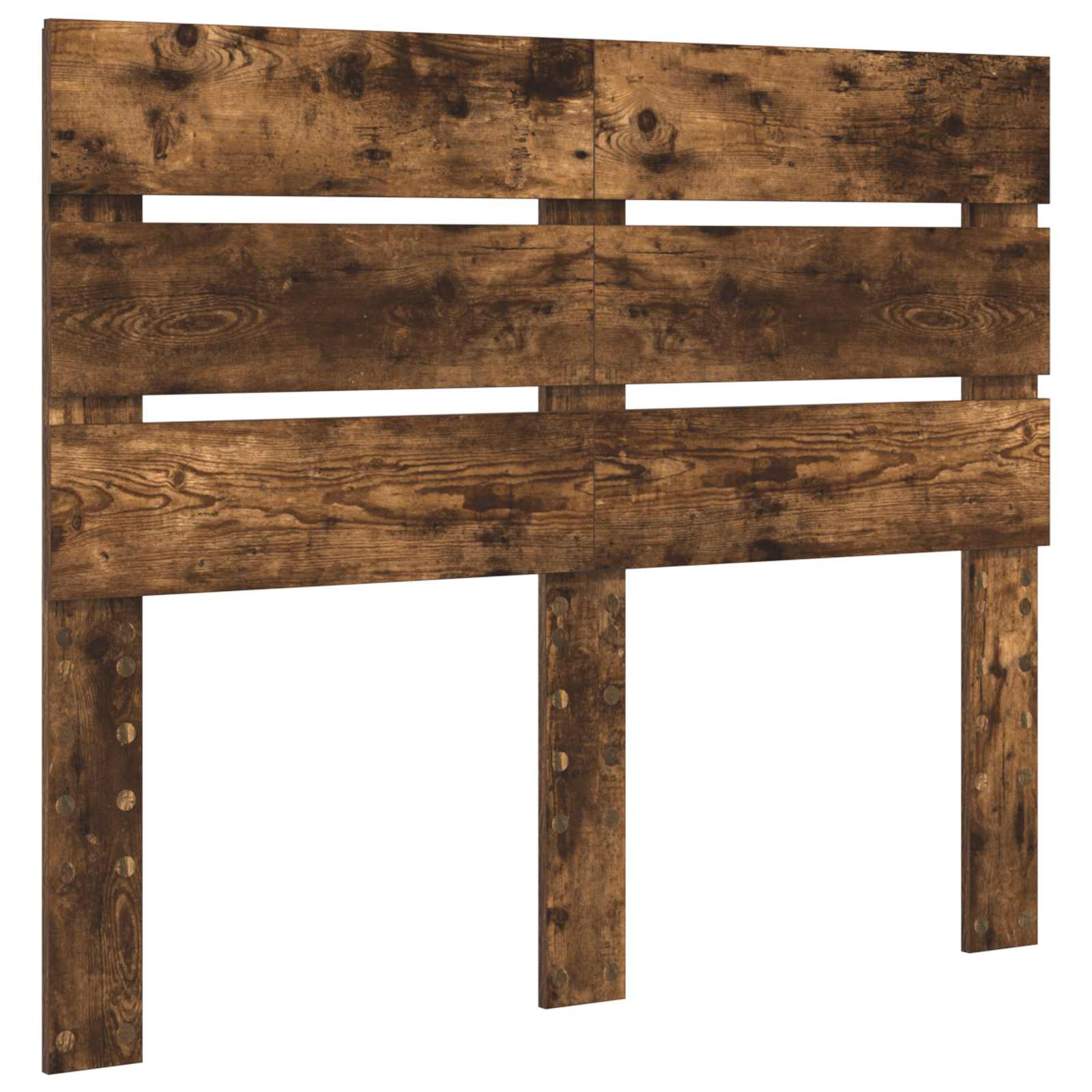 Krevet s od storage s uzglavljem Dimljeni hrast 135 x 190 cm