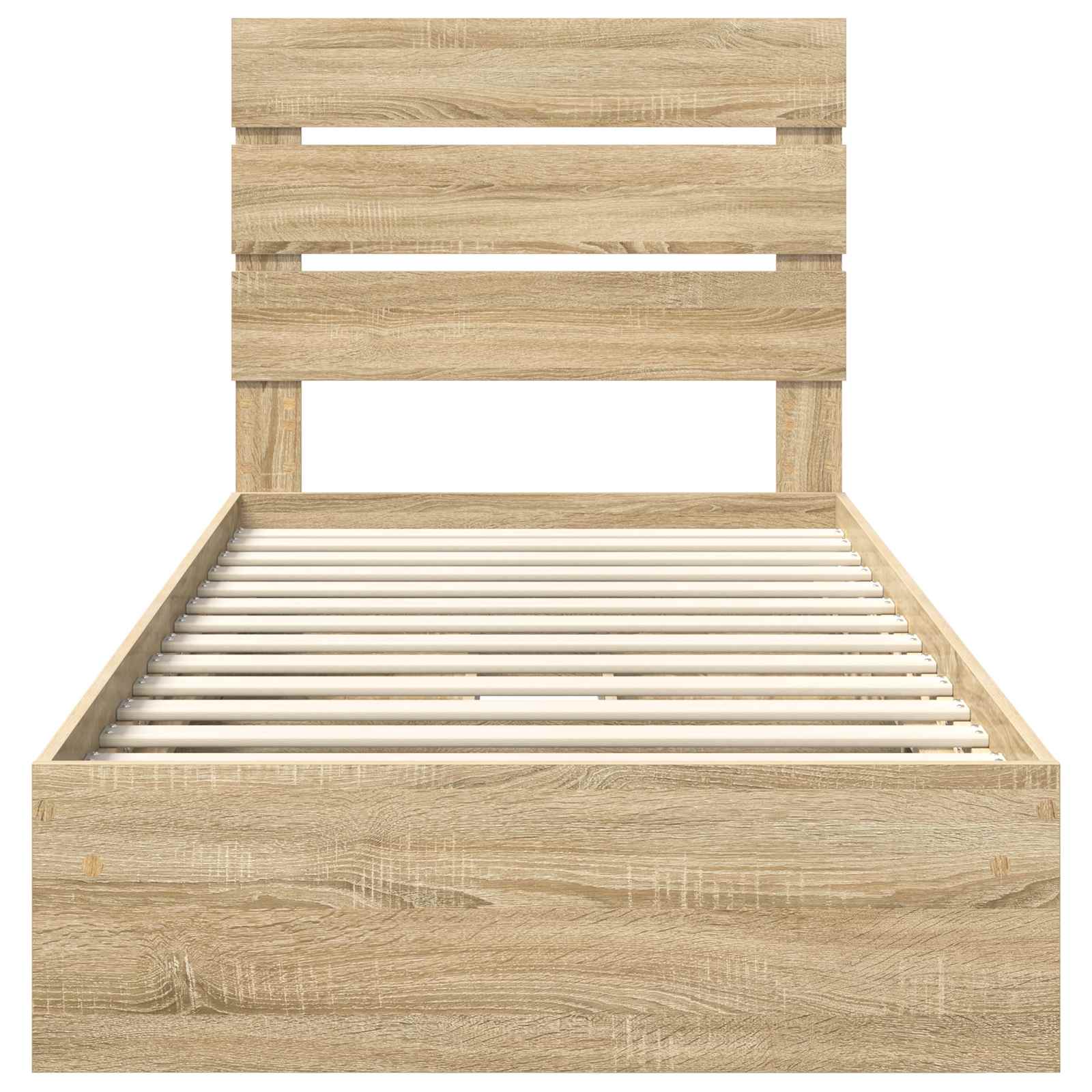 Krevet s od storage Sonoma hrast 90 x 190 cm Konstruirano drvo