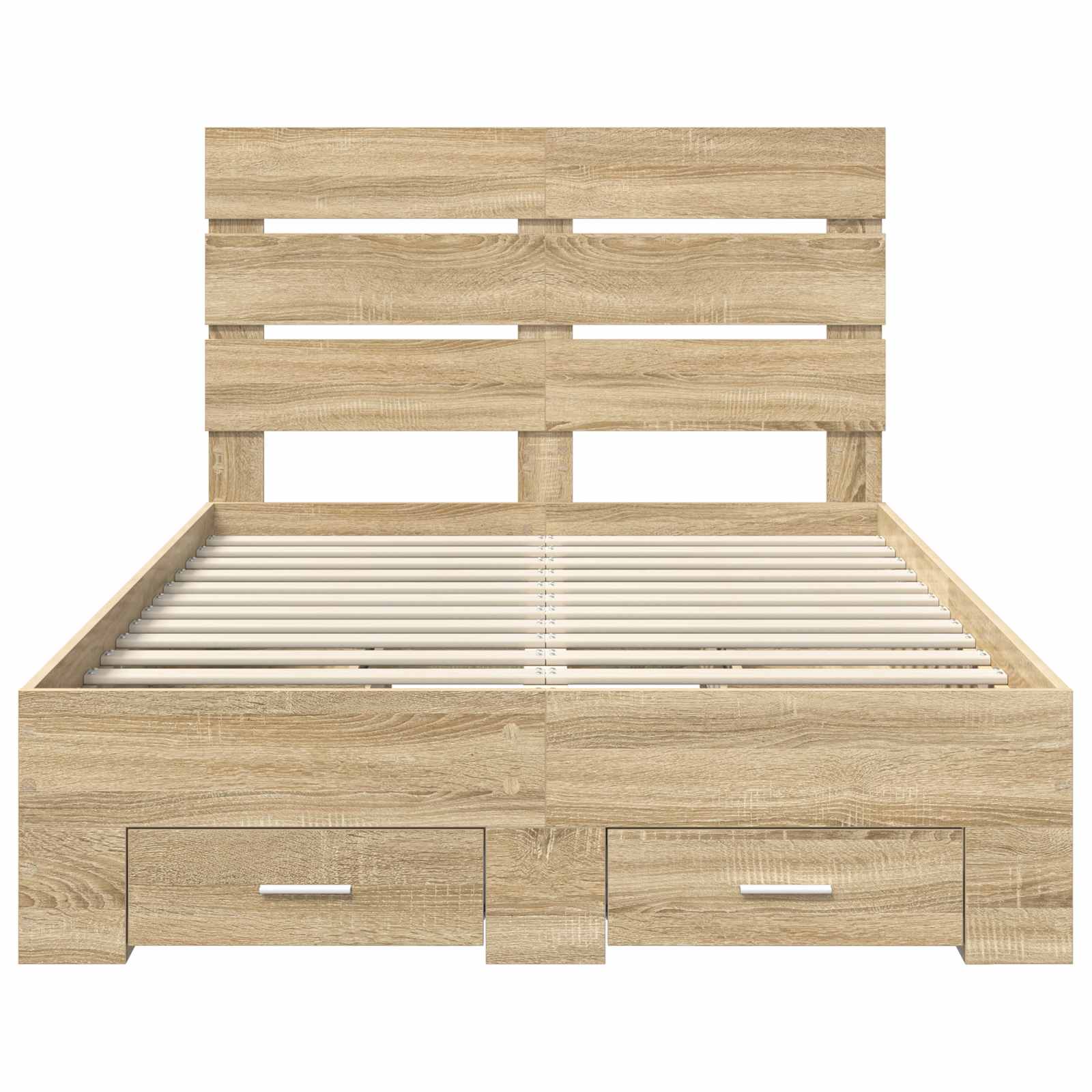 Krevetna konstrukcija s ladicama Sonoma hrast 135 x 190 cm