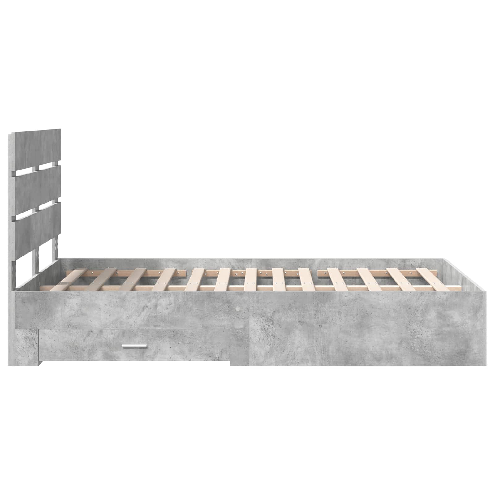 Krevetna konstrukcija s ladicama Betonski sivi 135 x 190 cm