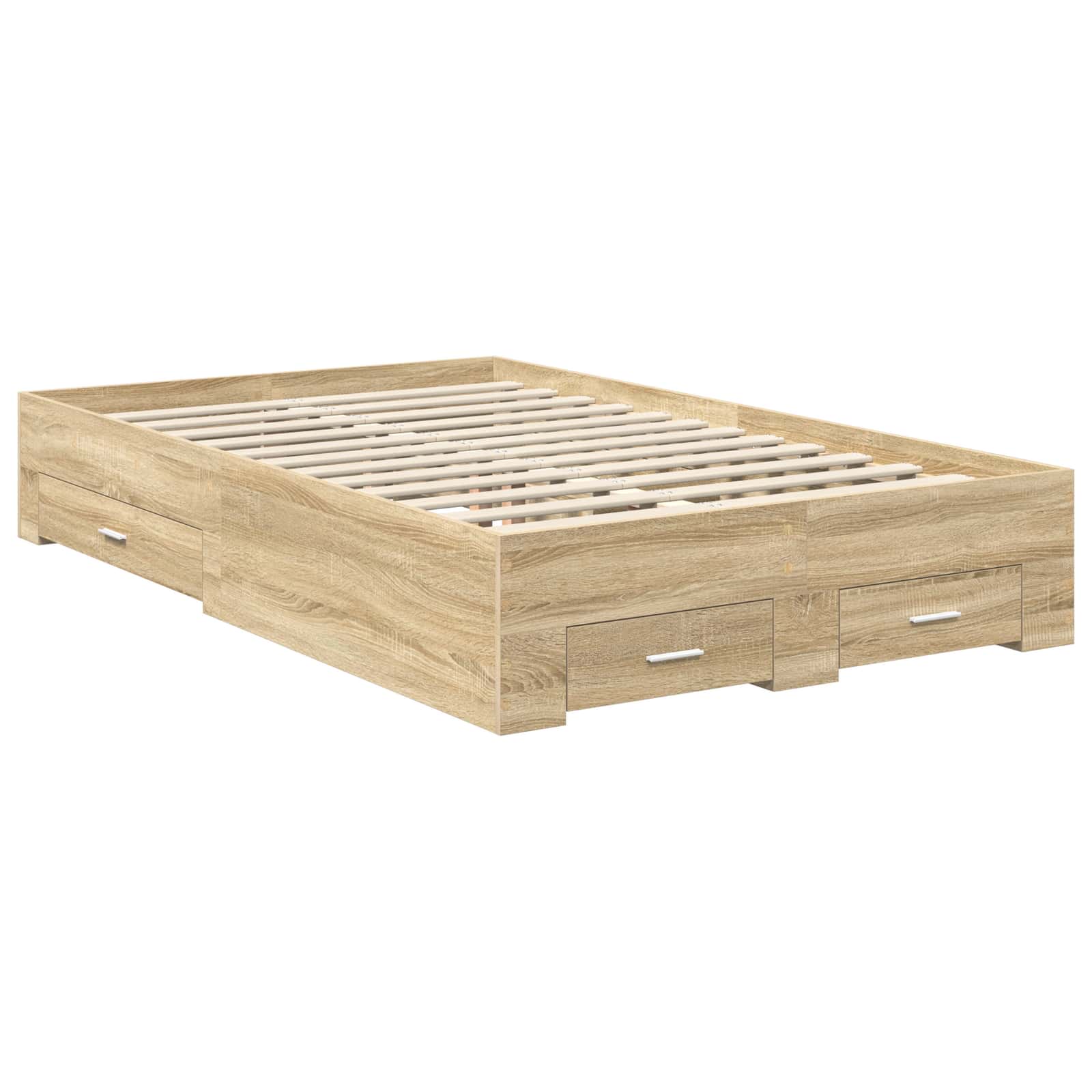Krevetna konstrukcija s ladicama Sonoma hrast 120 x 200 cm