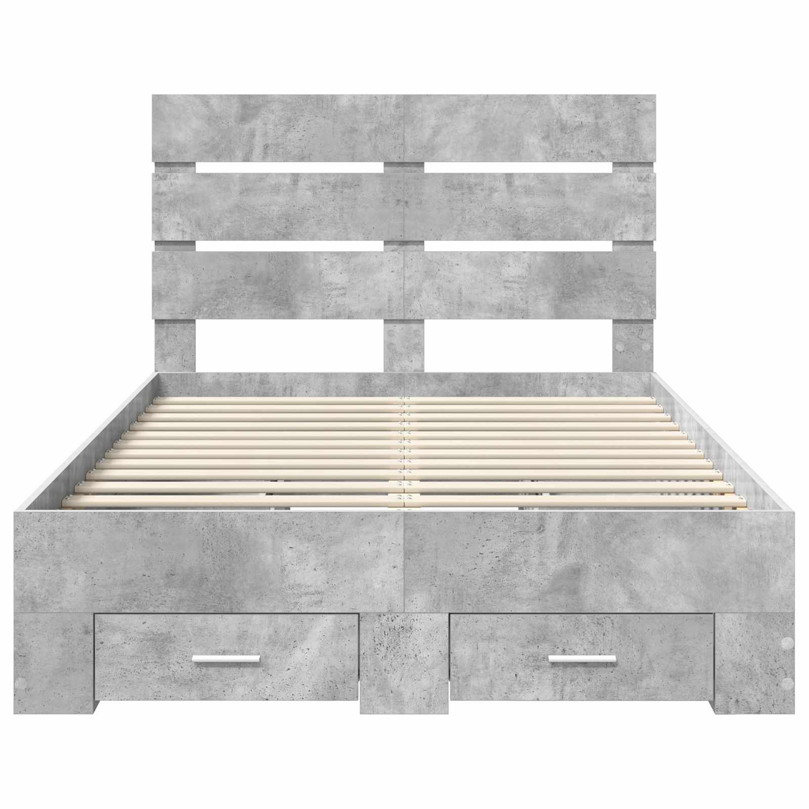 Krevetna konstrukcija s ladicama Betonski sivi 120 x 190 cm