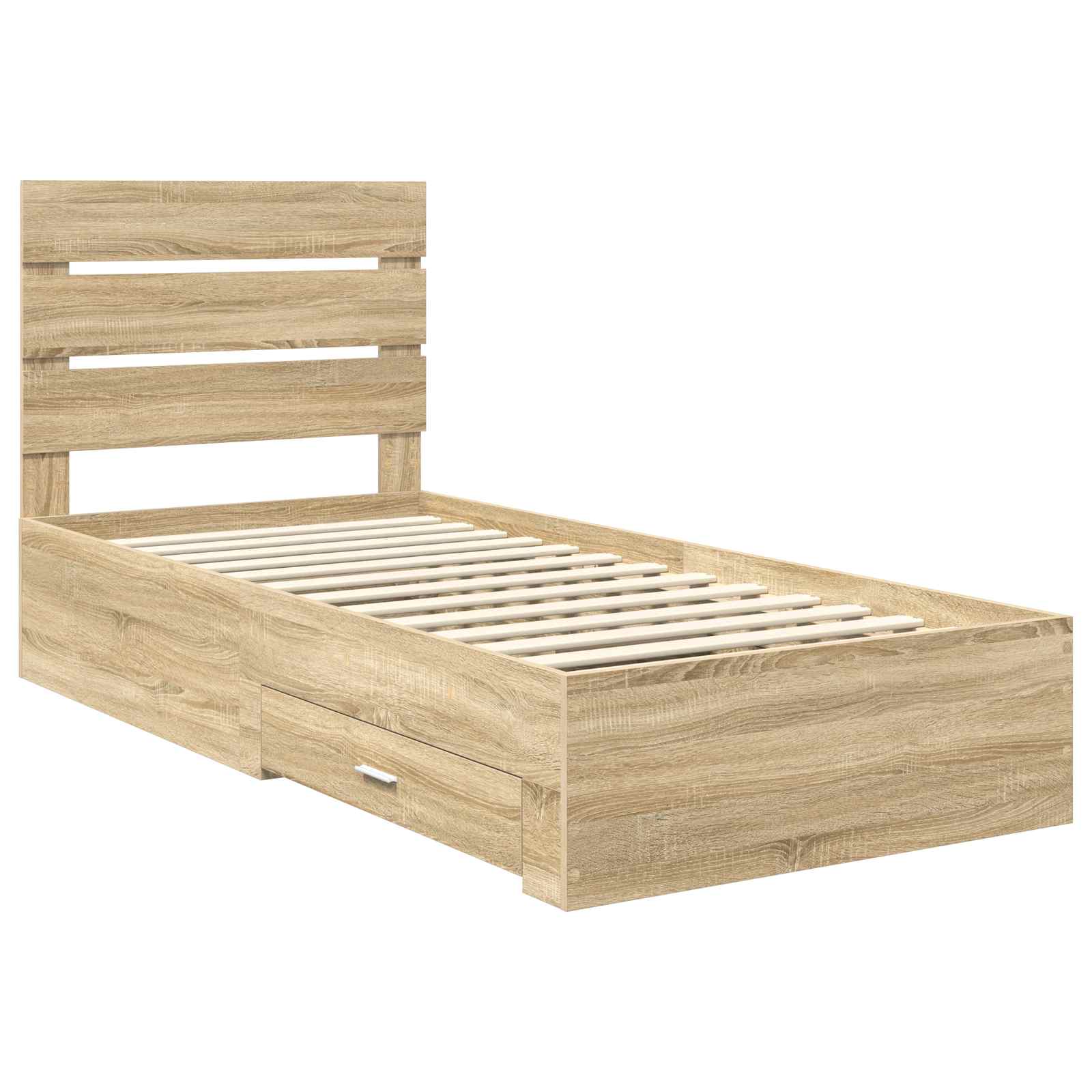 Krevetna konstrukcija s ladicama Sonoma hrast 100 x 200 cm