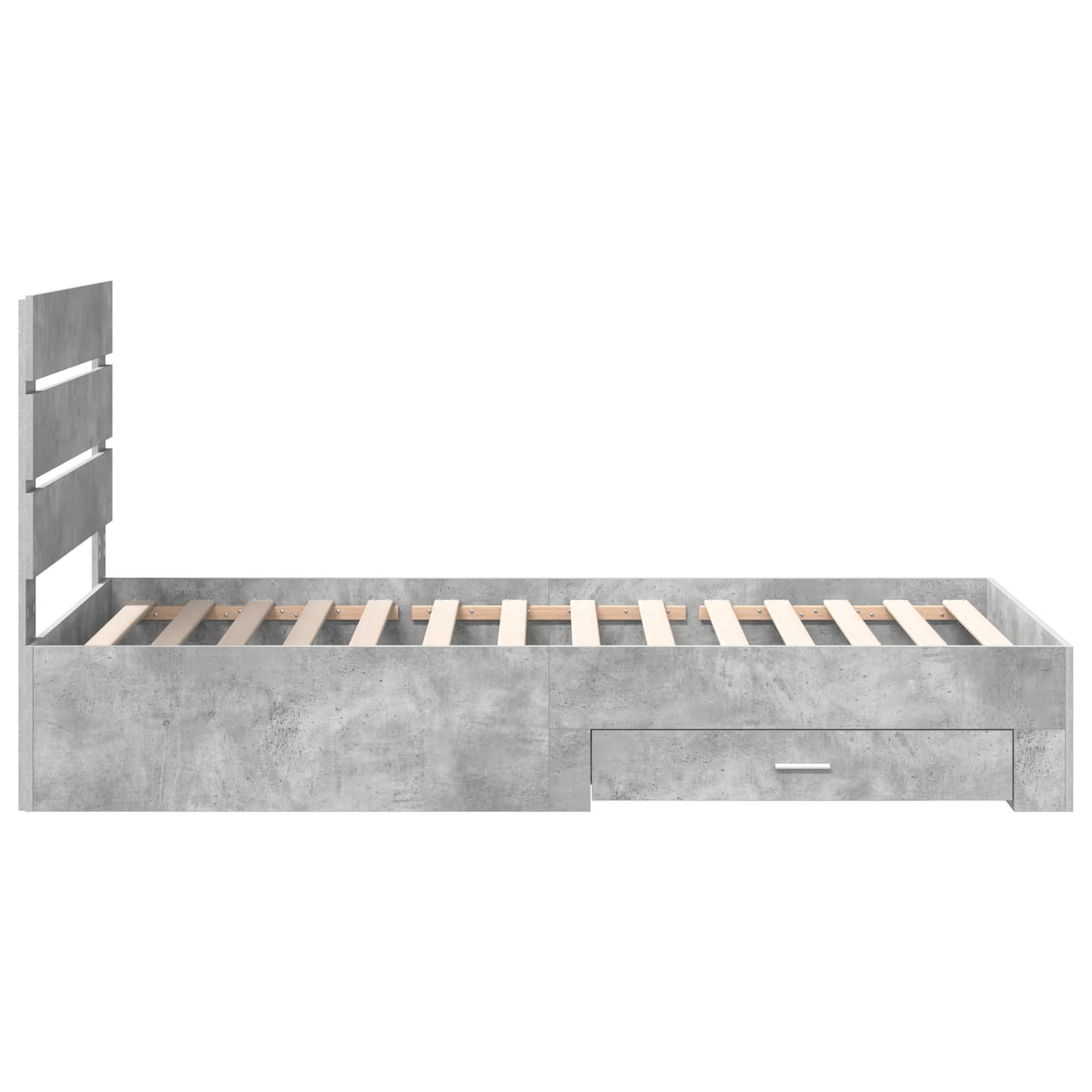 Krevetna konstrukcija s ladicama Betonski sivi 90 x 200 cm