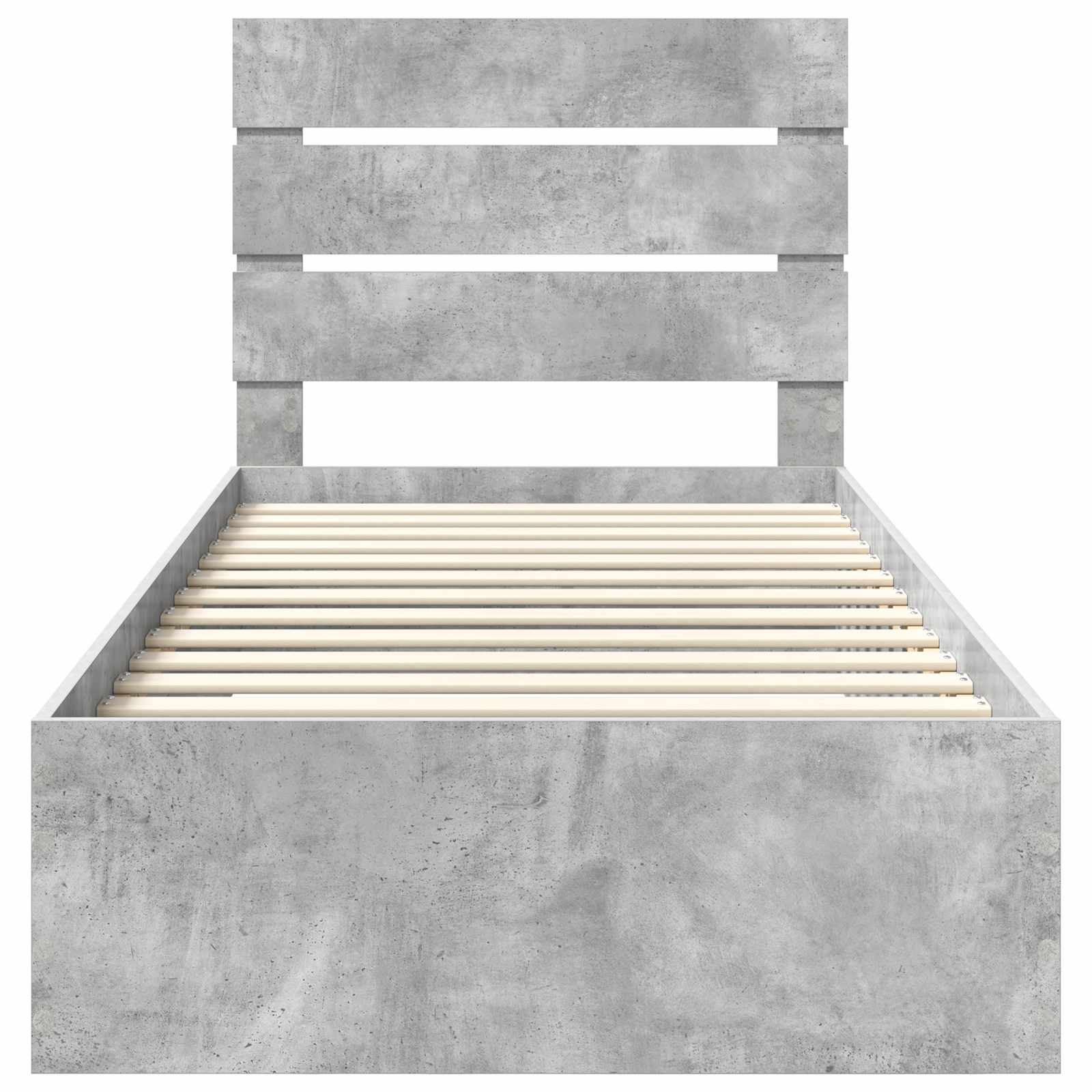 Krevetna konstrukcija s ladicama Betonski sivi 90 x 190 cm
