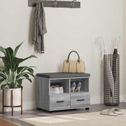 Klupa za hodnik s jastukom Sivi Sonoma 60 x 38 x 46 cm