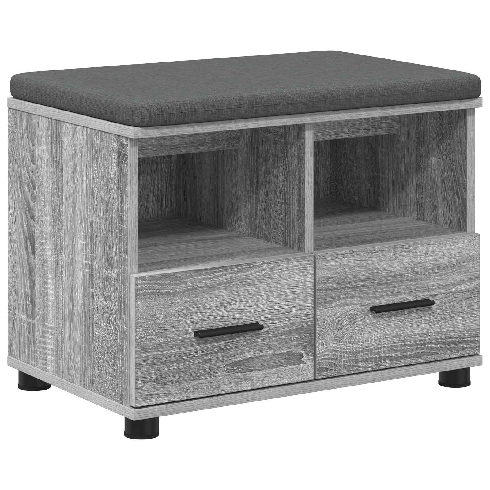 Klupa za hodnik s jastukom Sivi Sonoma 60 x 38 x 46 cm