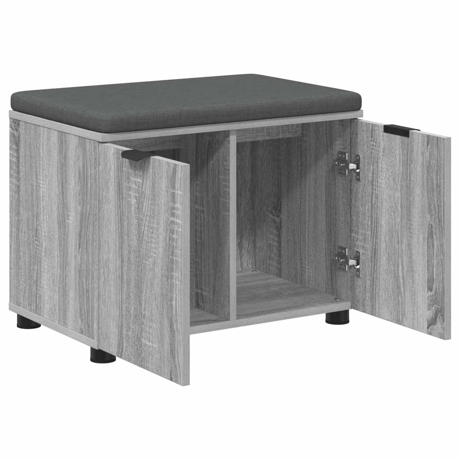 Klupa za hodnik s jastukom Sivi Sonoma 60 x 38 x 46 cm