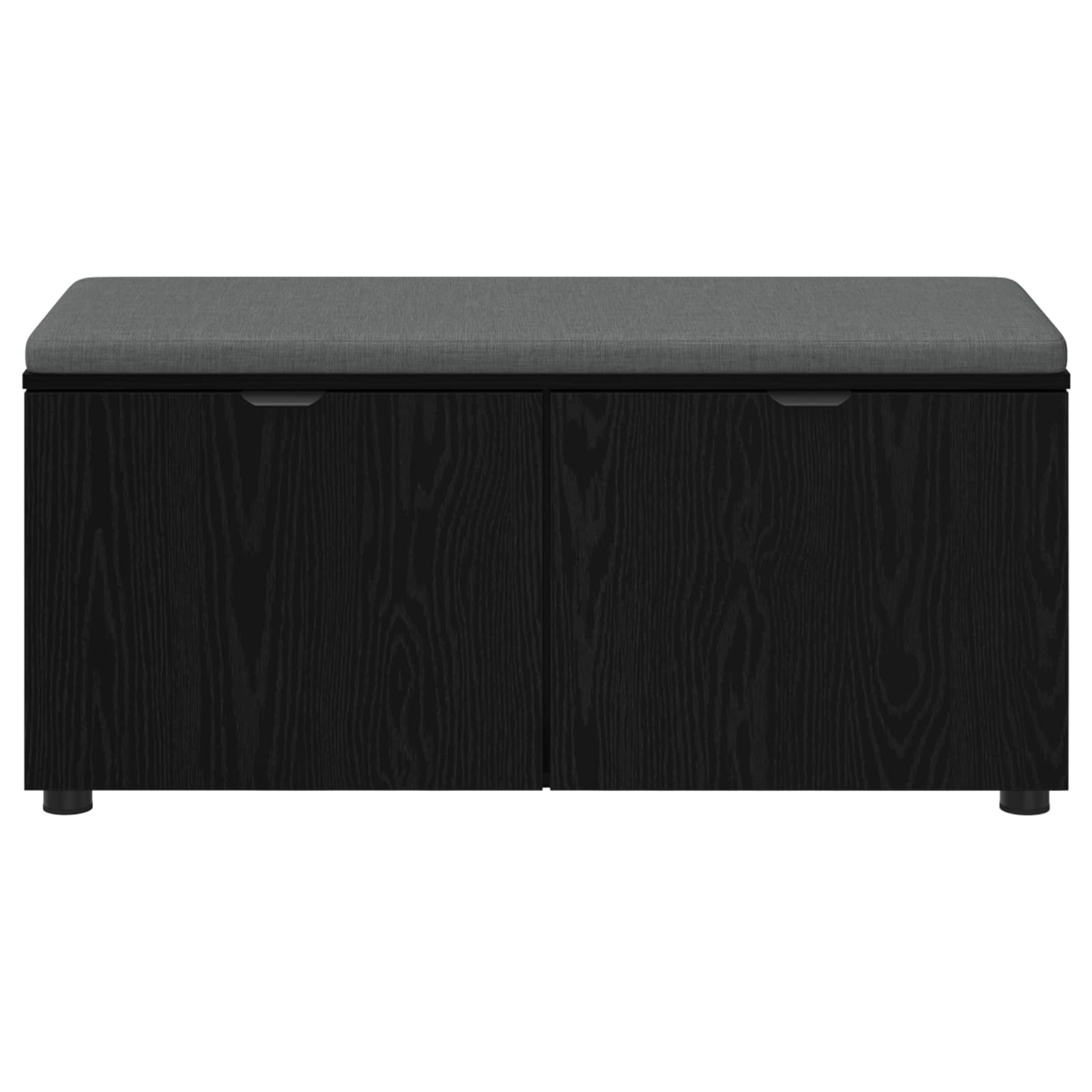Klupa za hodnik s jastukom Crni Hrast 100 x 38 x 46 cm