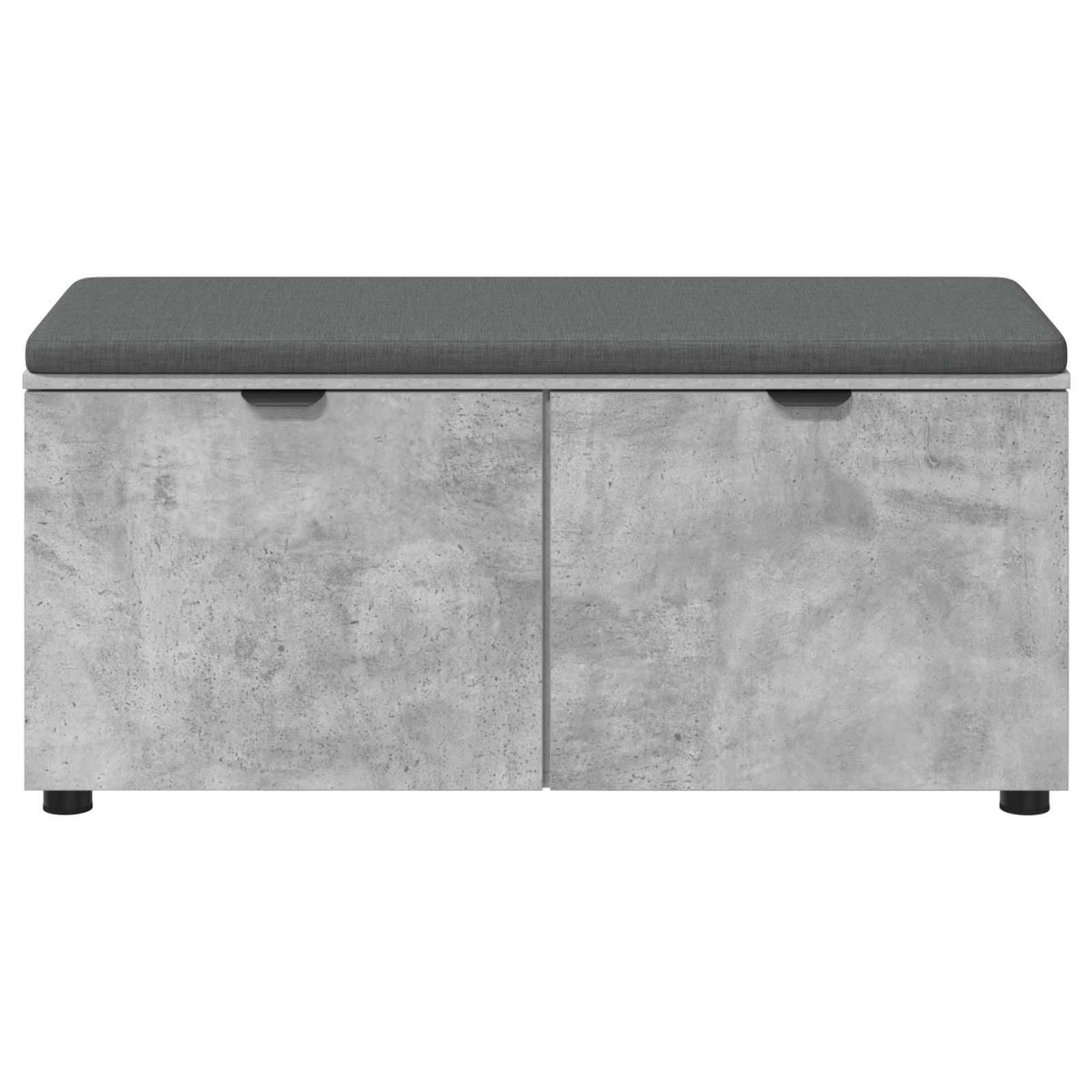 Klupa za hodnik s jastukom Betonsko Siva 100 x 38 x 46 cm