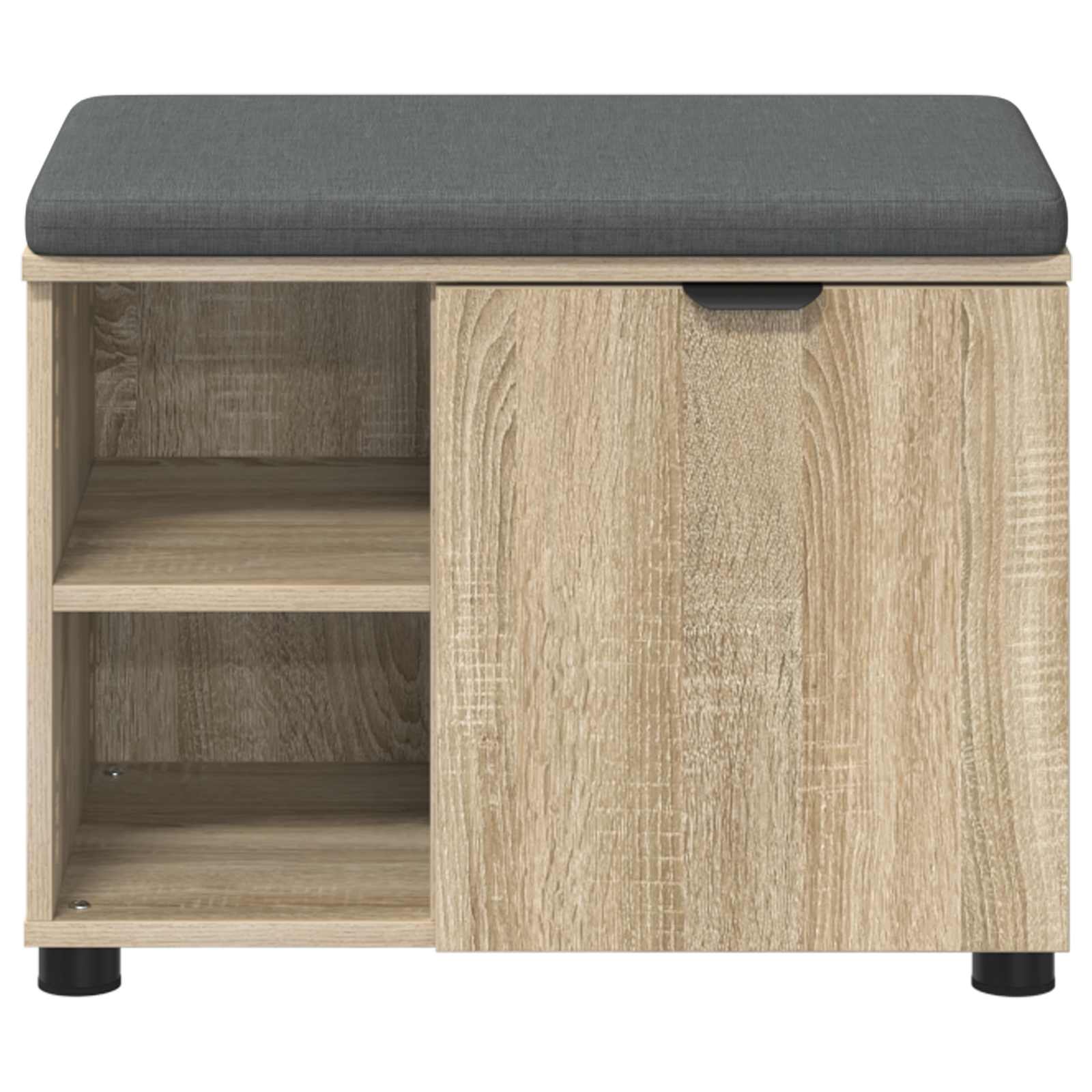 Klupa za hodnik s jastukom Sonoma hrast 60 x 38 x 46 cm
