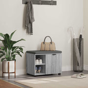 Klupa za hodnik s jastukom Sivi Sonoma 60 x 38 x 46 cm