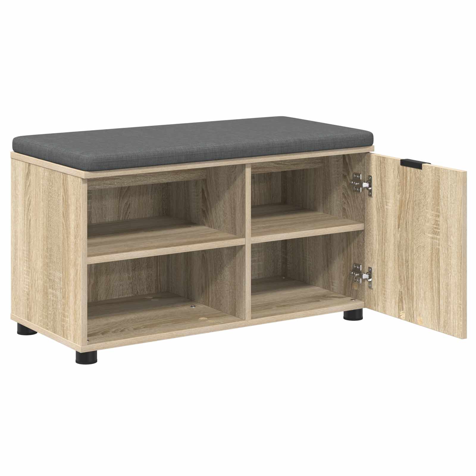 Klupa za hodnik s jastukom Sonoma hrast 80 x 38 x 46 cm