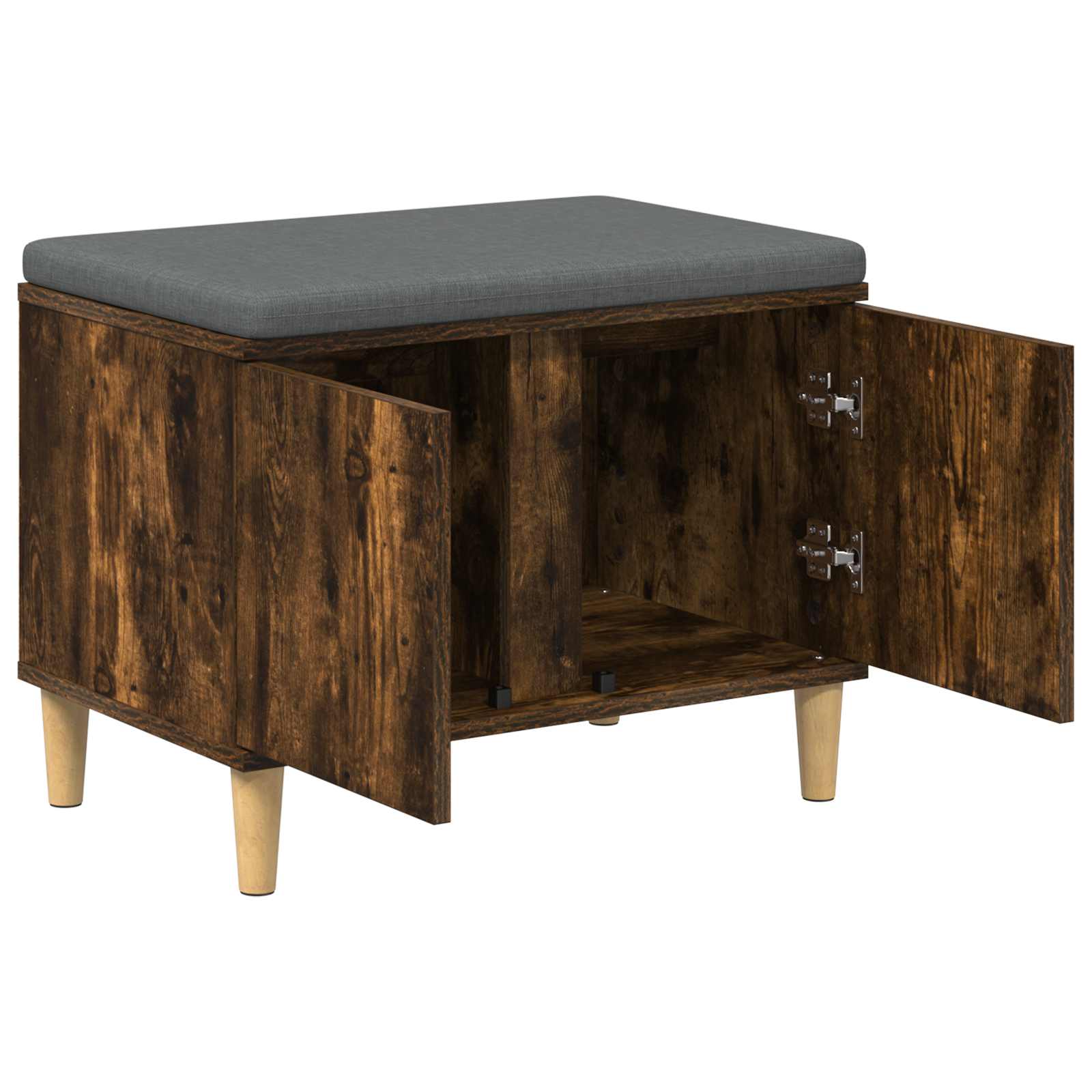 Klupa za hodnik s jastukom Dimljeni Hrast 60 x 38 x 46 cm